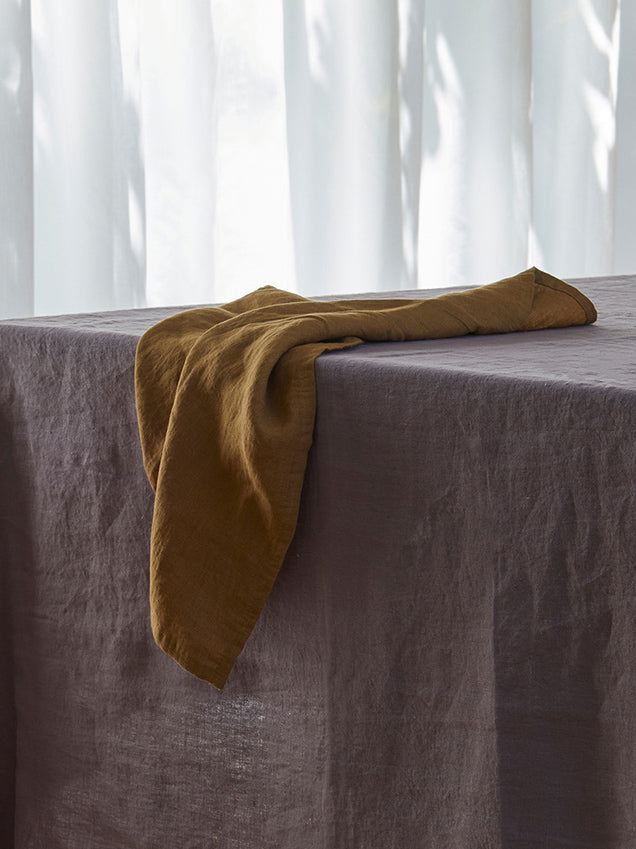 Ochre Linen Napkin Ochre / 45x45cm
