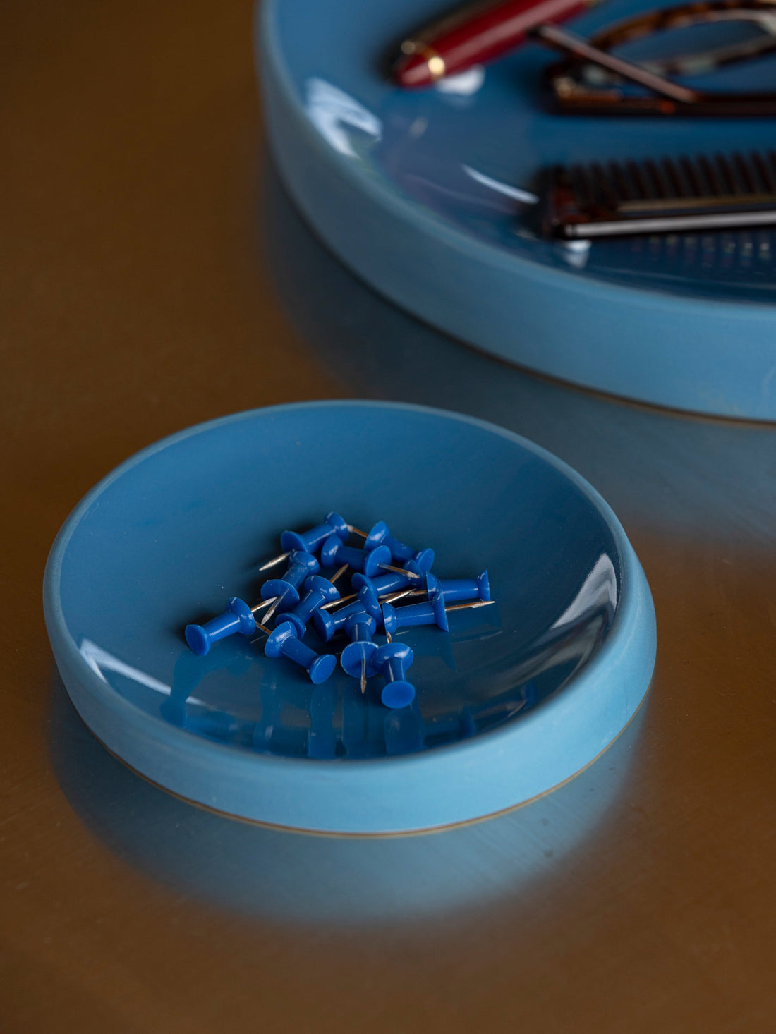 Oblique Tray Azure Blue / Small