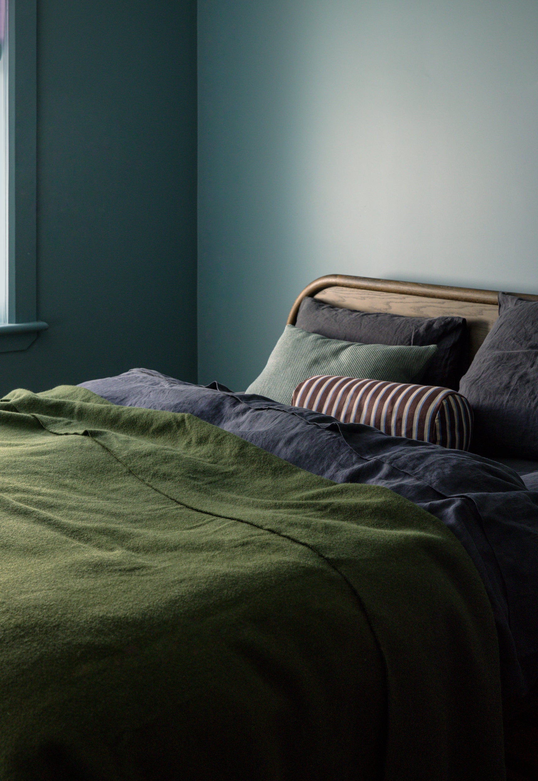 Wool Blanket Moss / Small