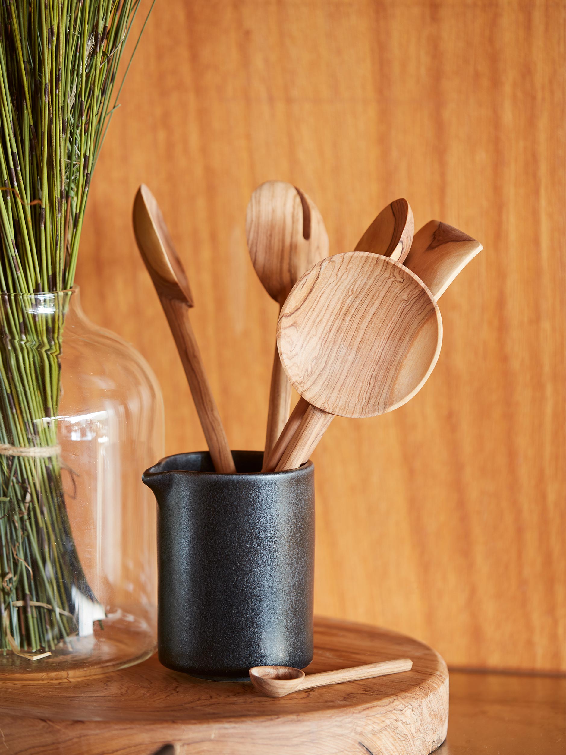 Asili x Citta Salad Servers Set/2 Olive Wood / One Size