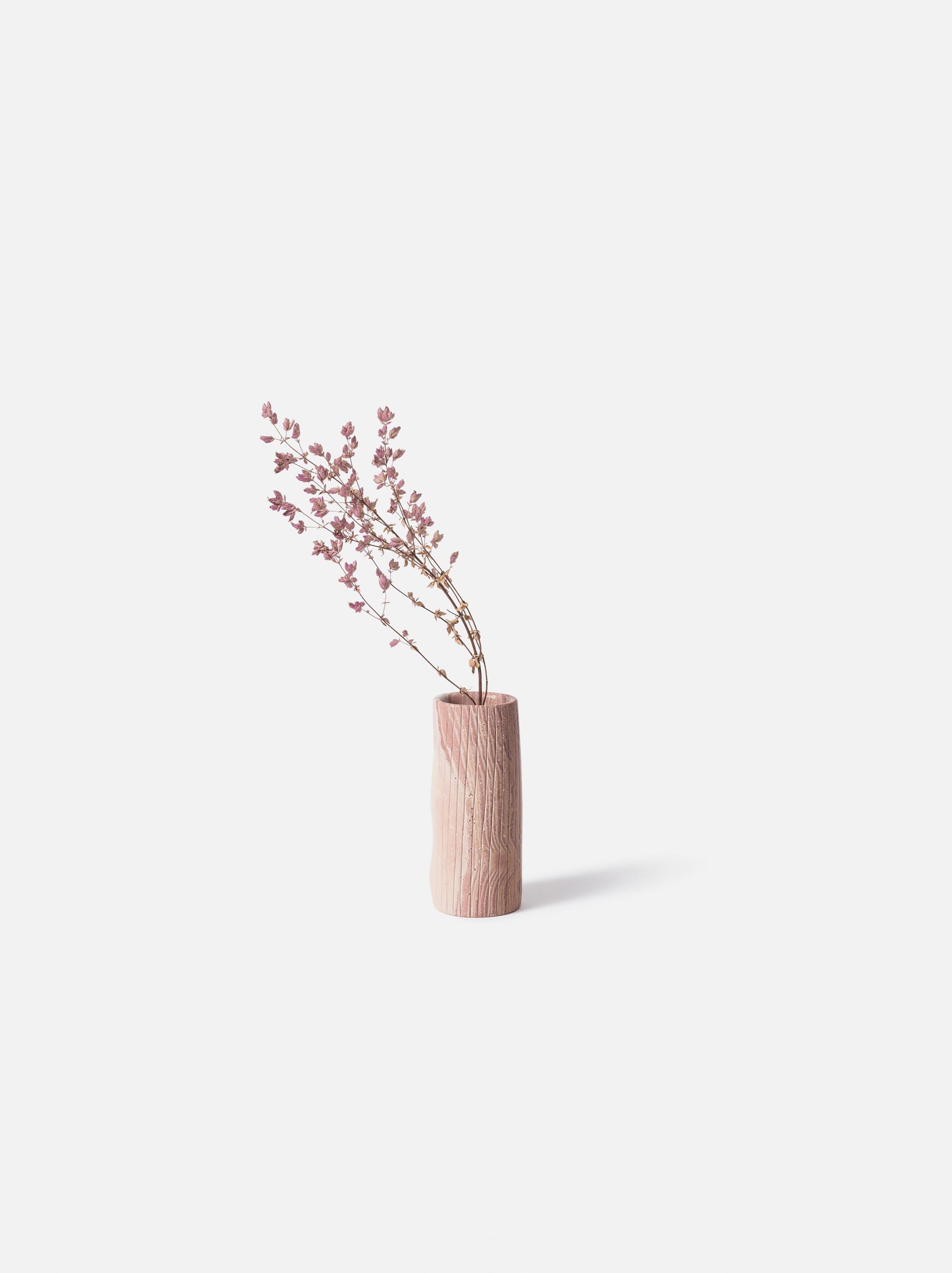 Asili x Citta Etch Soapstone Vessel Pink / Large