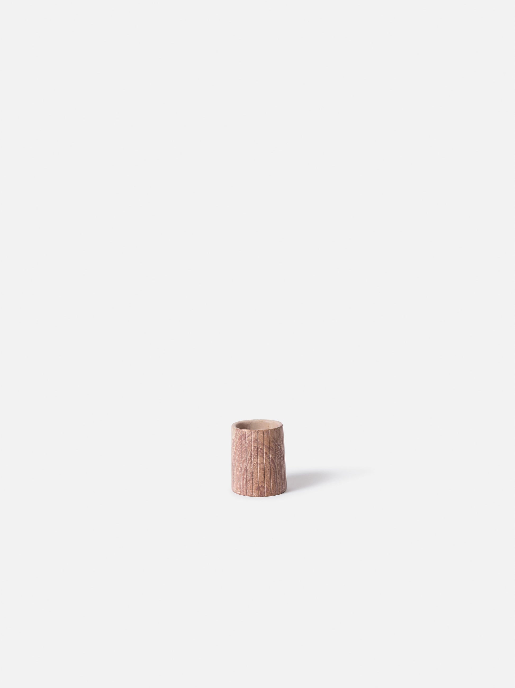 Asili x Citta Etch Soapstone Vessel Pink / Small