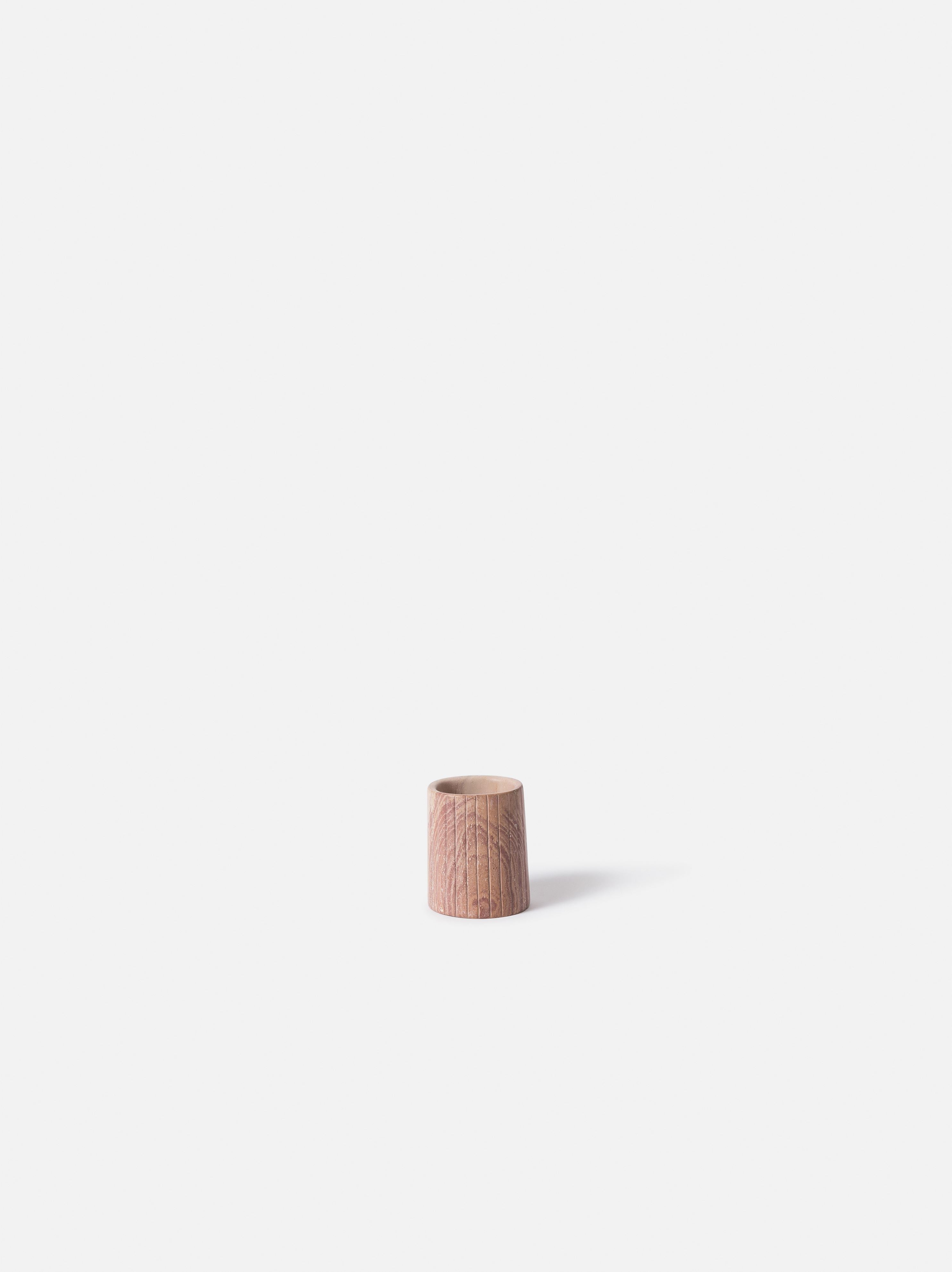 Asili x Citta Etch Soapstone Vessel Pink / Small