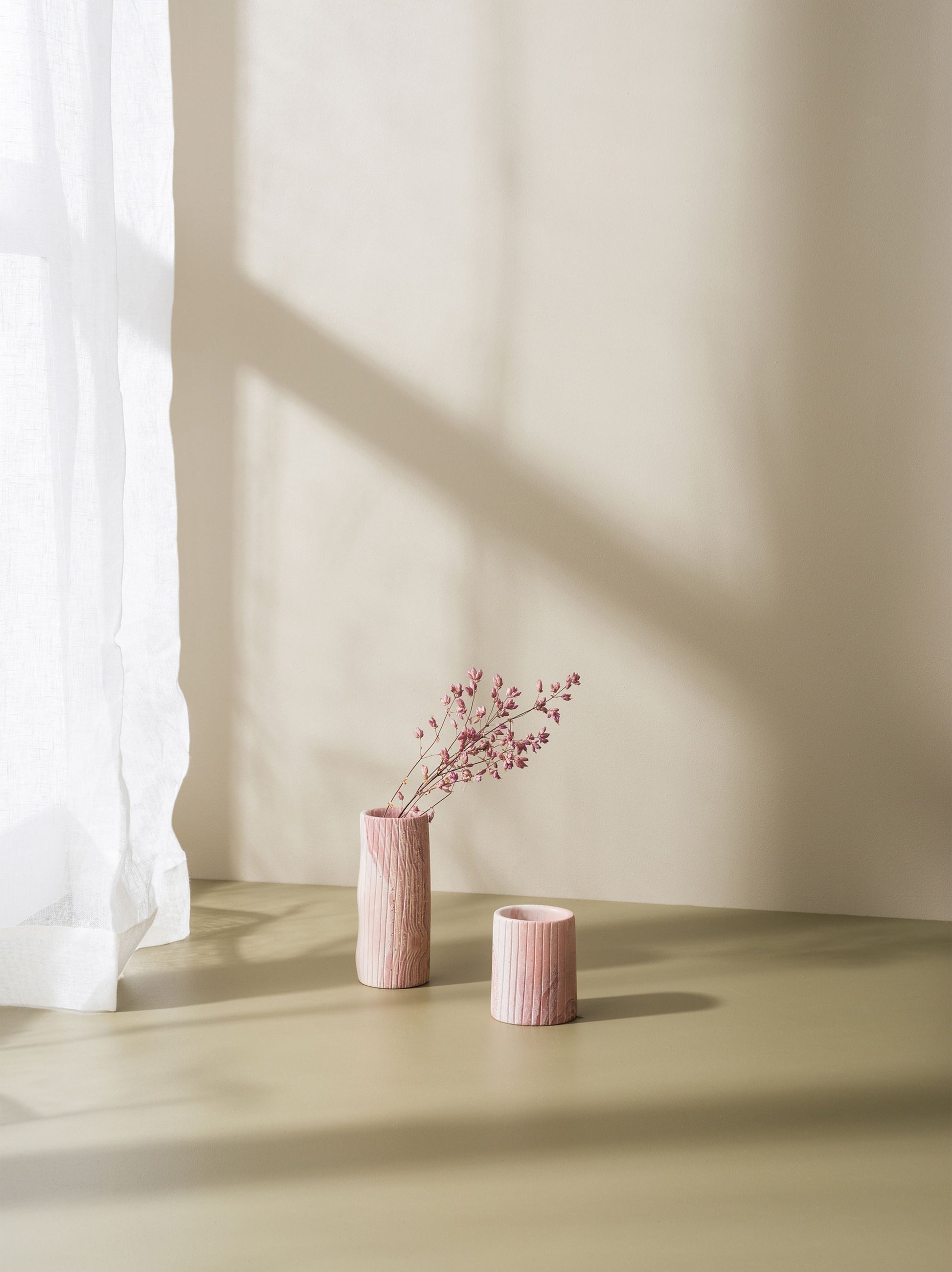 Asili x Citta Etch Soapstone Vessel Pink / Small