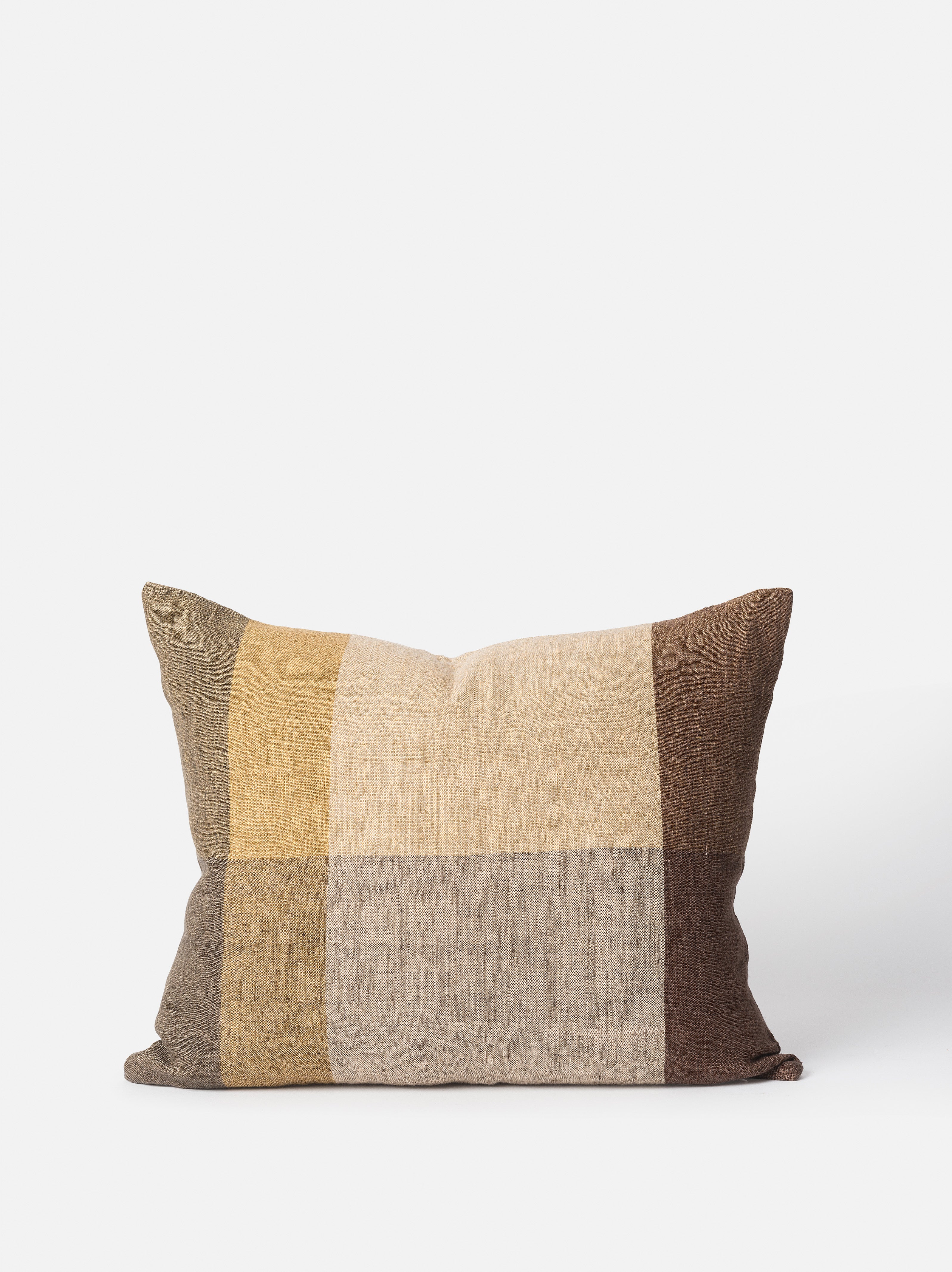 Morandi Handwoven Linen Cushion Cover Sultana/Multi / 55x45cm