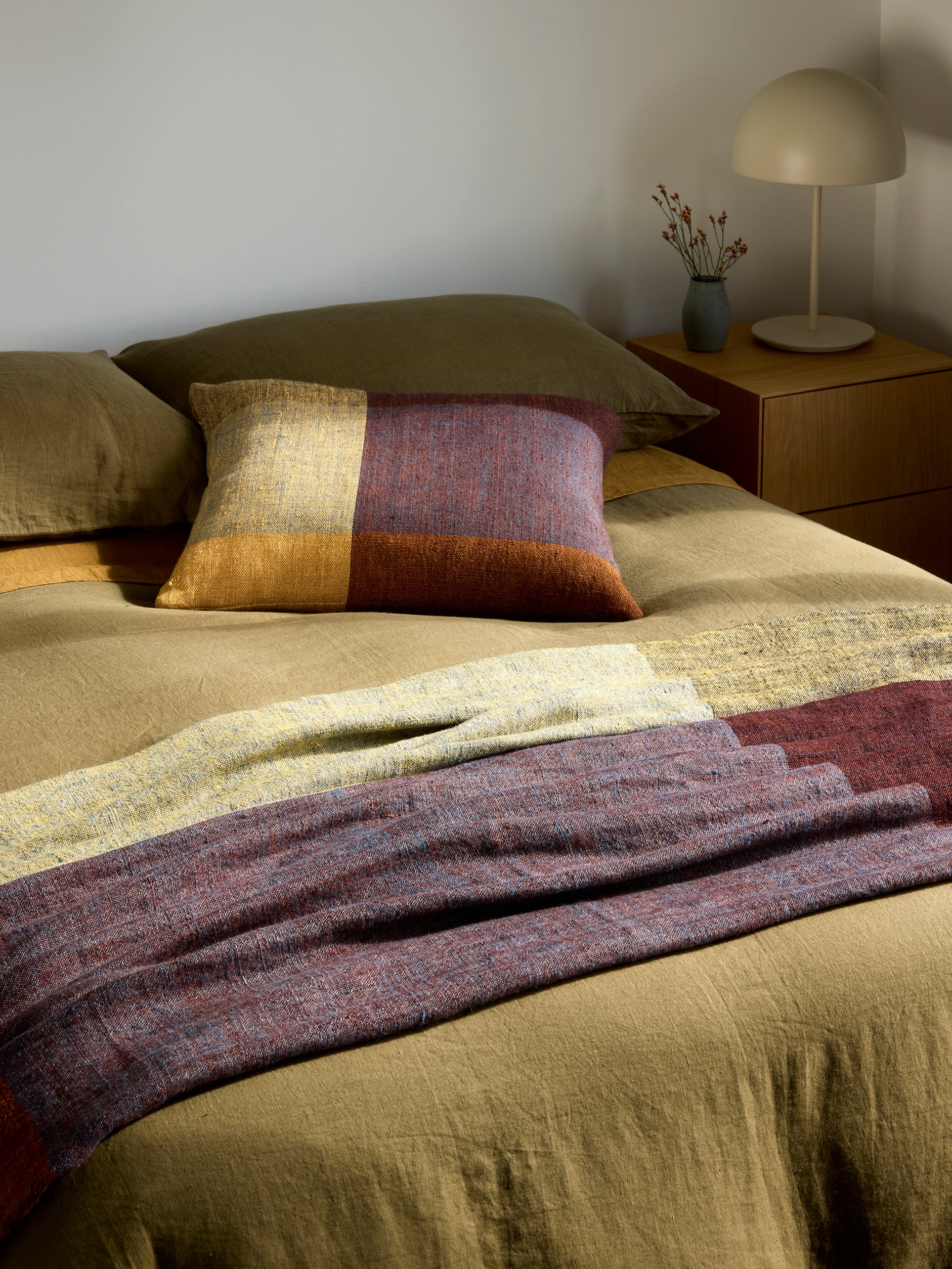 Miro Cushion Cover Custard/Multi / 55x45cm