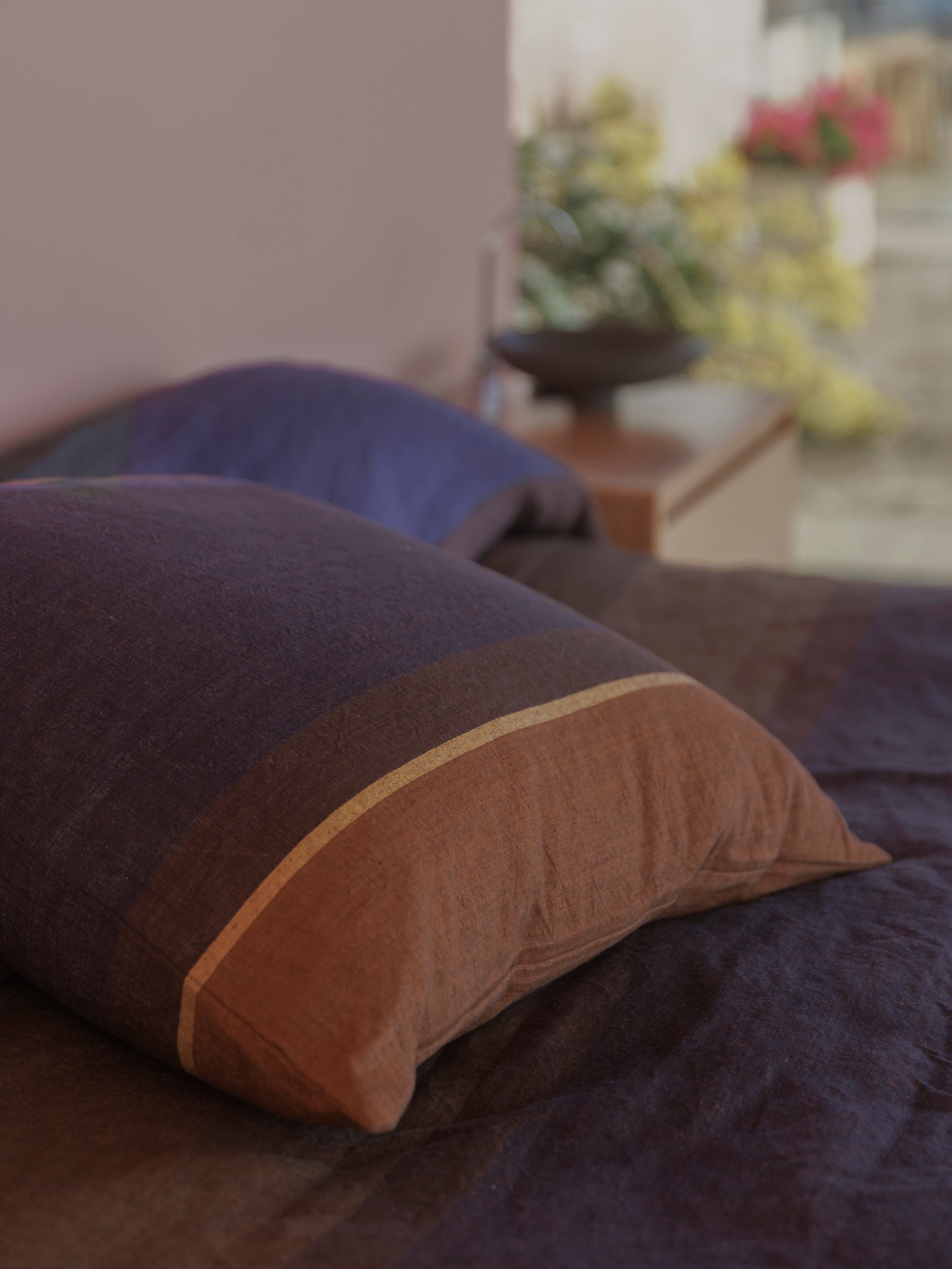 Obi Euro Cushion Cover Ivy/Blue Black / 65x65cm