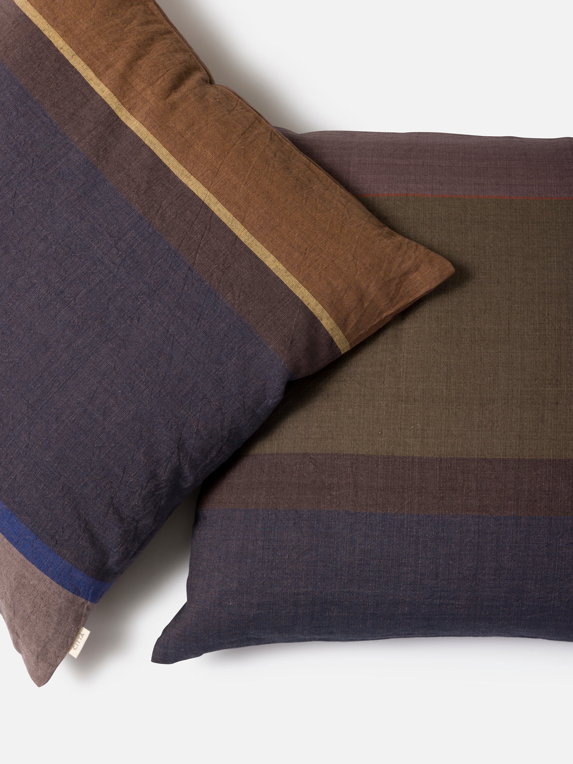 Obi Euro Cushion Cover Ivy/Blue Black / 65x65cm