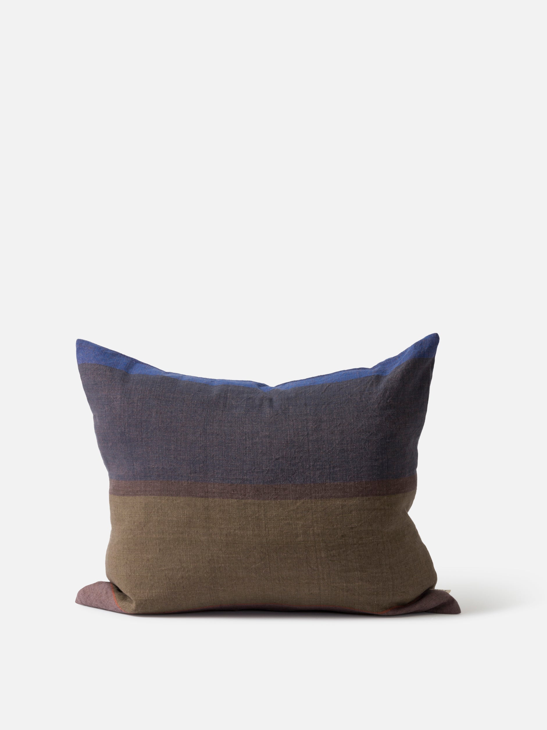 Obi Cushion Cover Ivy/Blue Black / 55x45cm