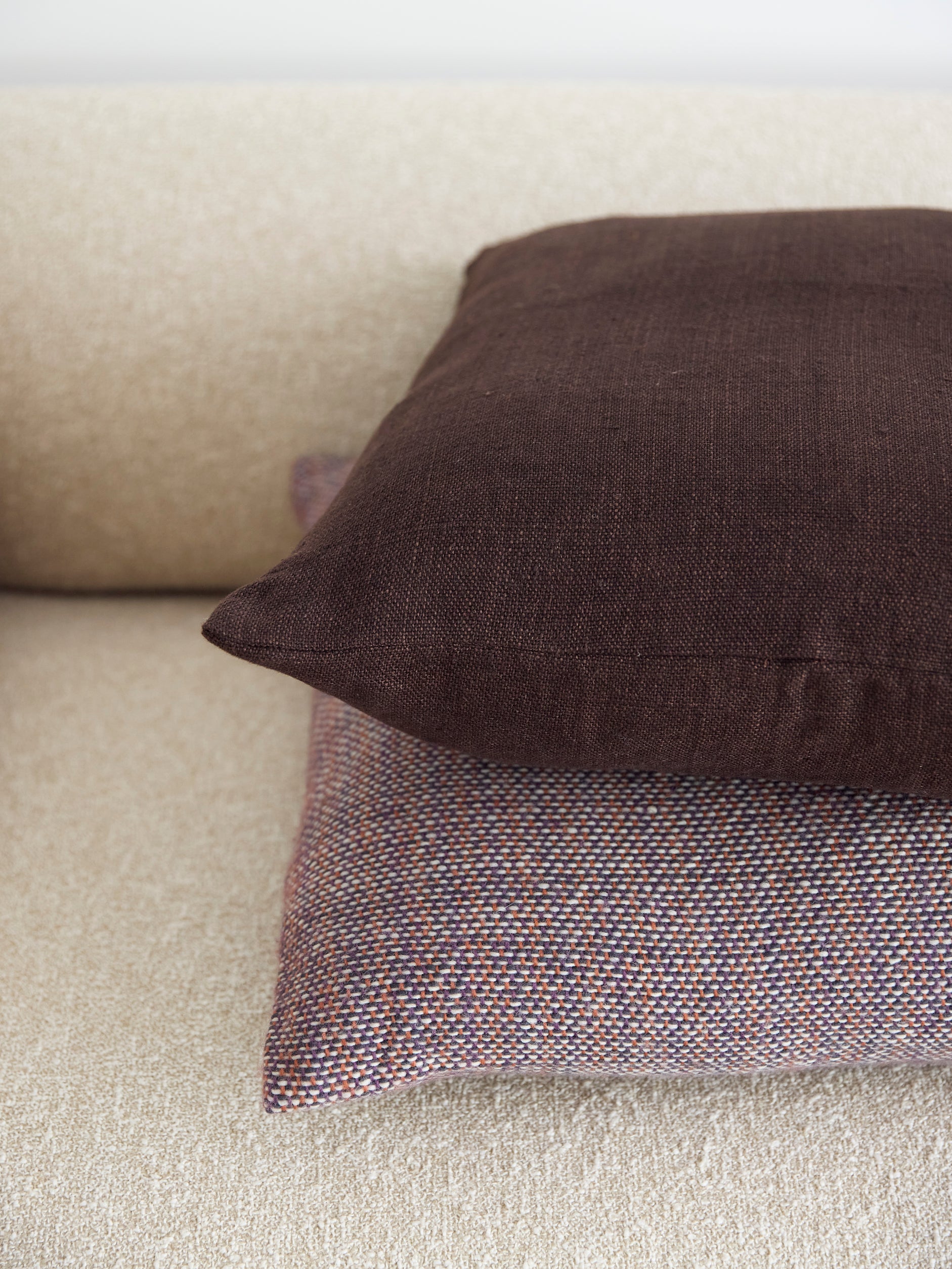 Heavy Linen Cushion Cover Rye / 55x55cm