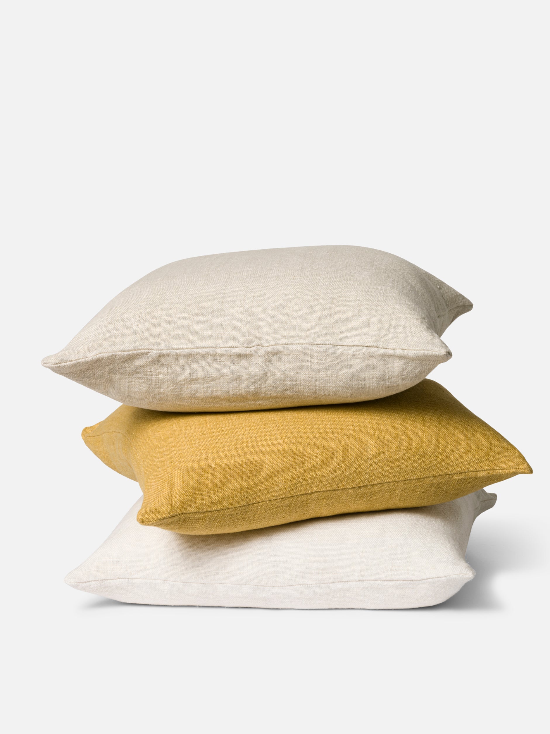 Heavy Linen Cushion Cover Oat / 55x55cm