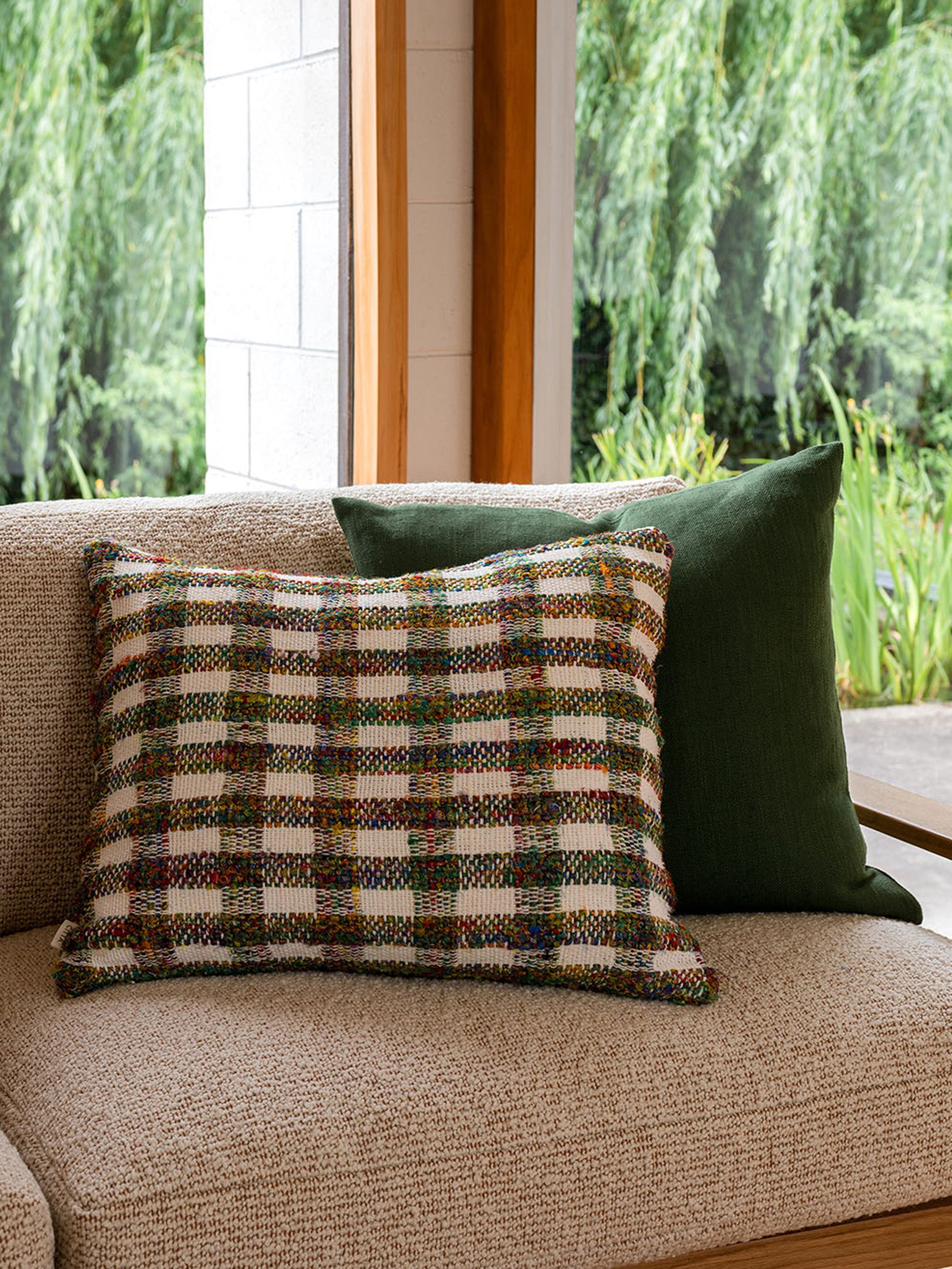 Lucille Cushion Cover Chalk/Multi / 55x45cm