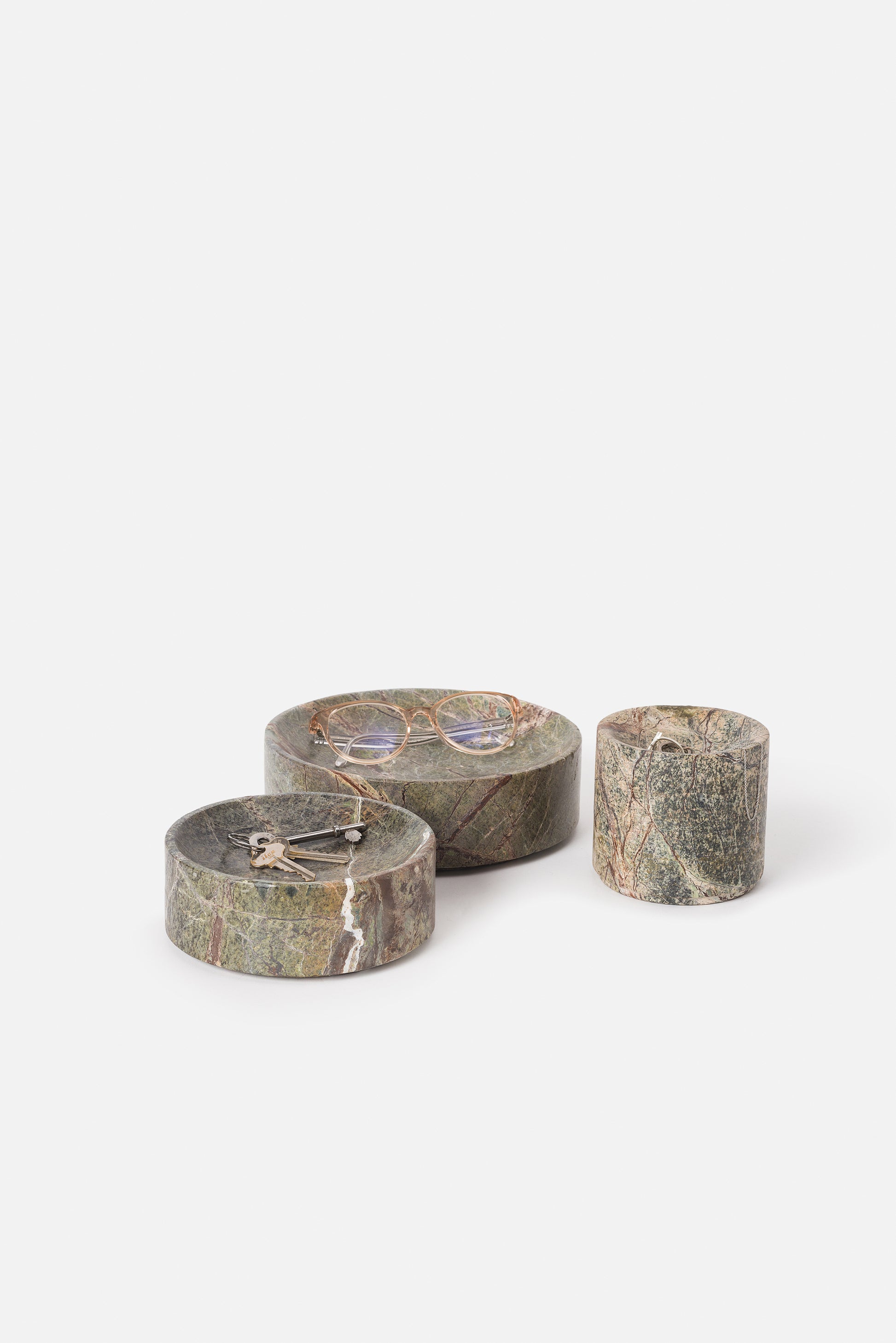 Grove Marble Dish Forest Green / Large