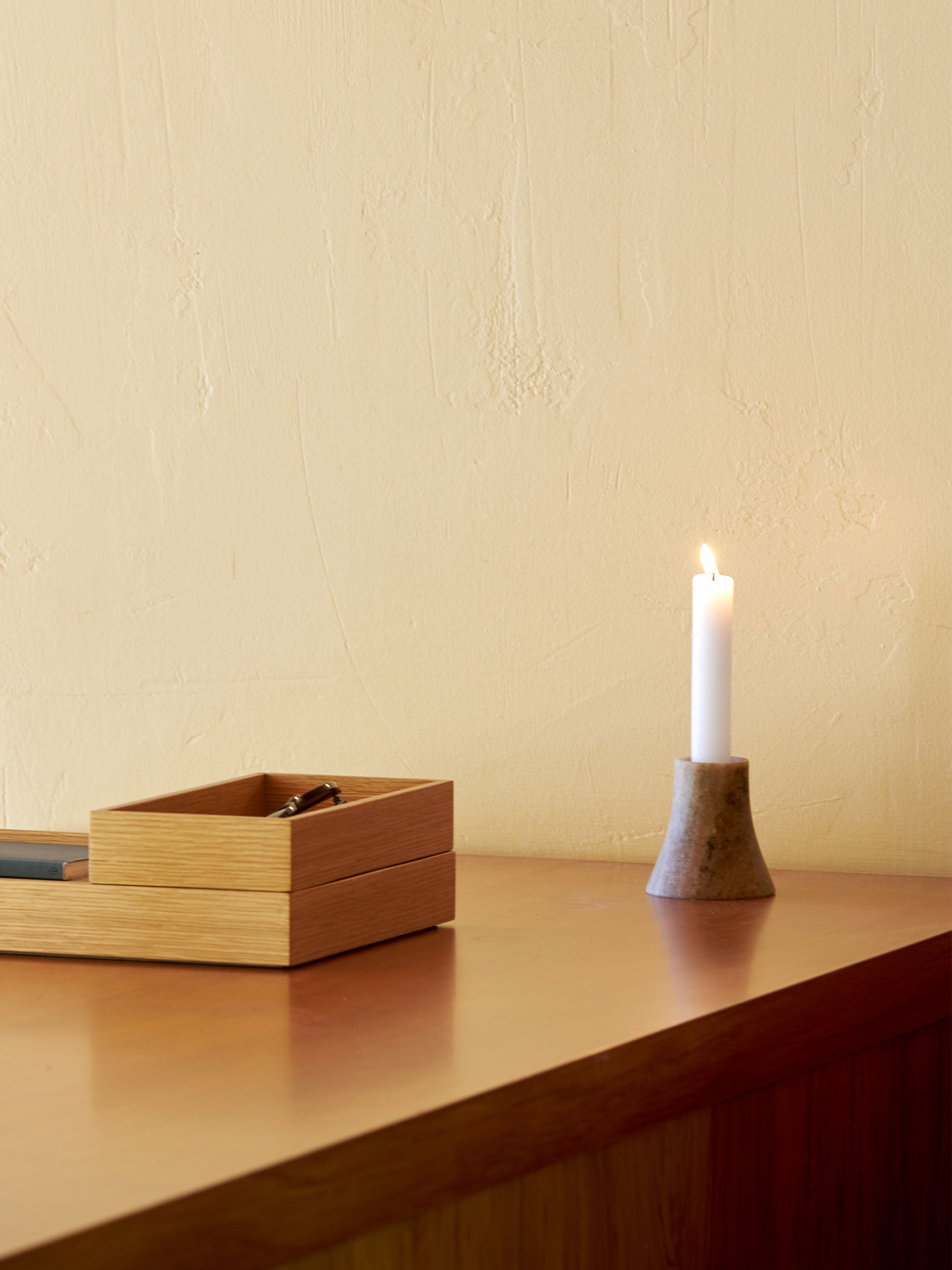 Flare Candle Holder Forest Brown / One Size