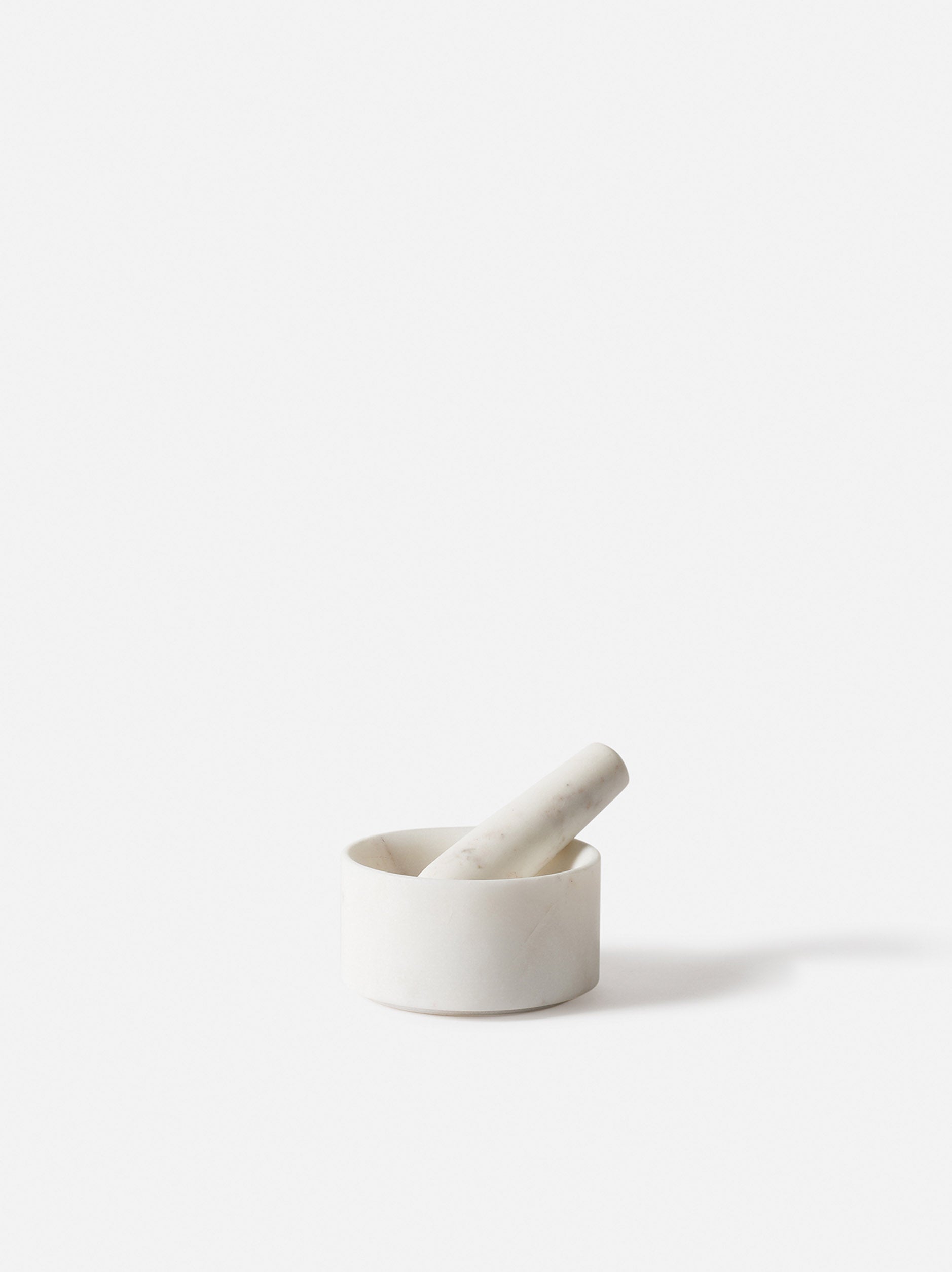 Marble Mortar & Pestle White / One Size