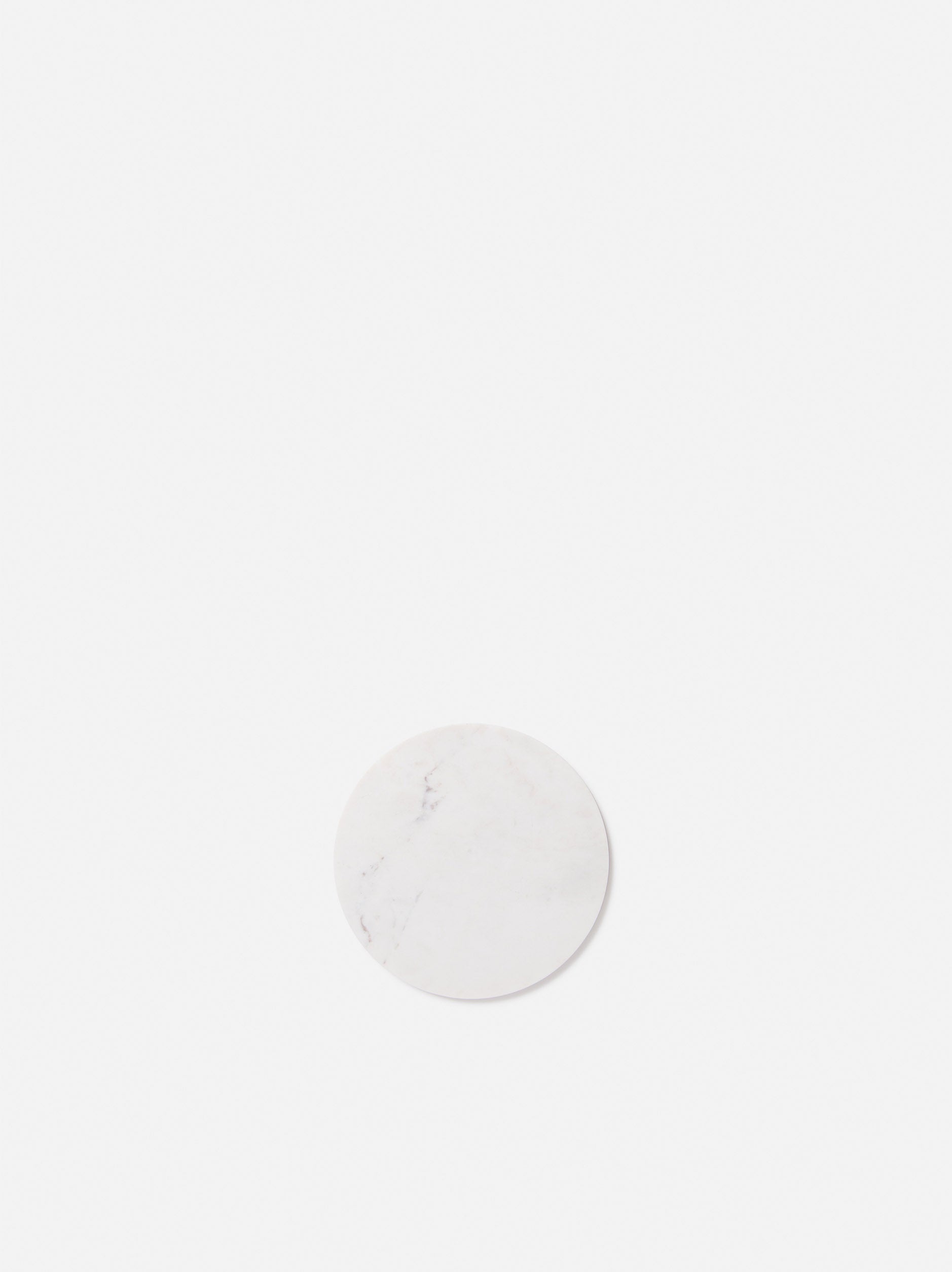 Marble Round Board White / Small