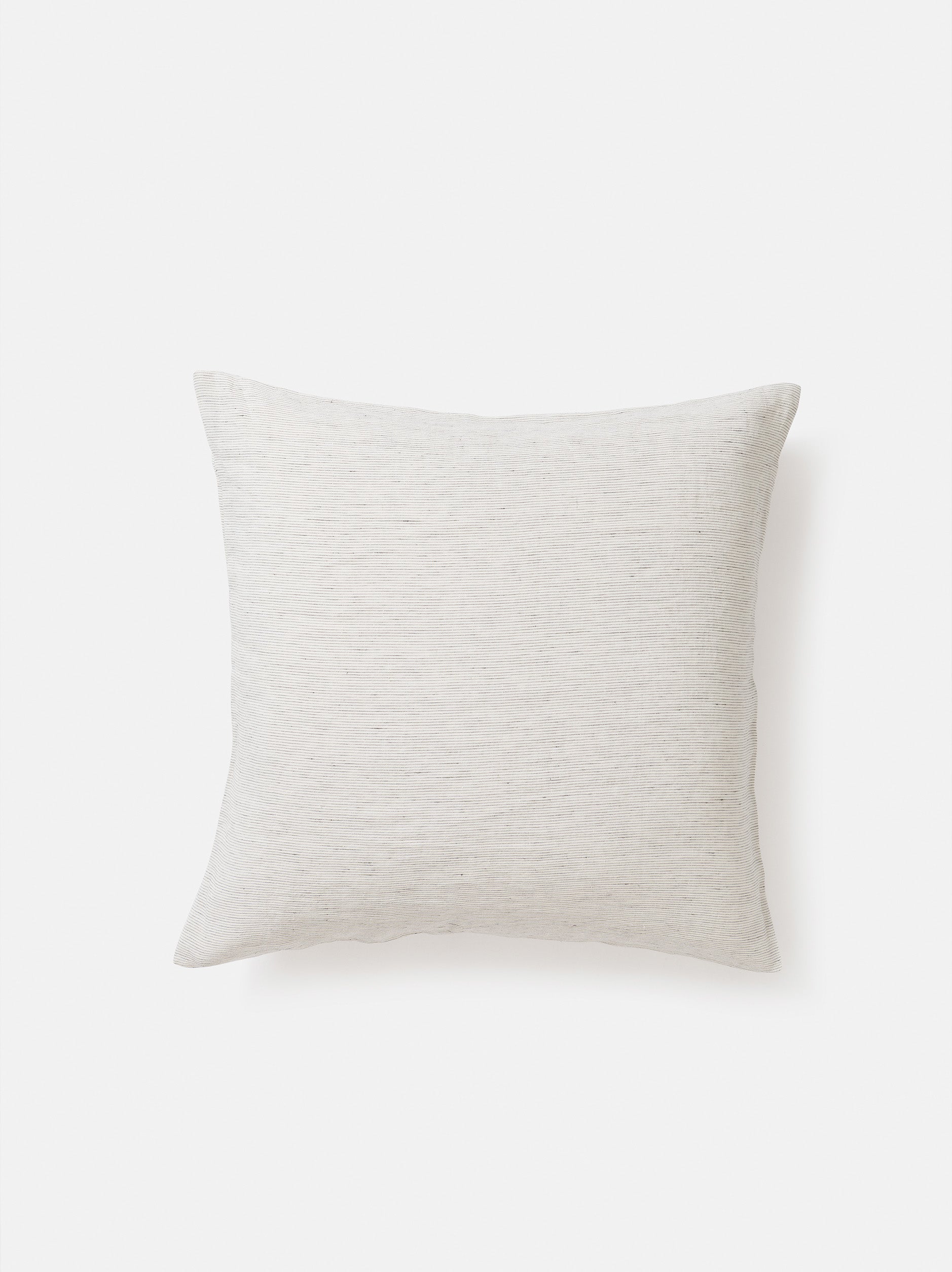Pinstripe Linen Euro Pillowcase Pepper/Chalk / Euro Pillowcase