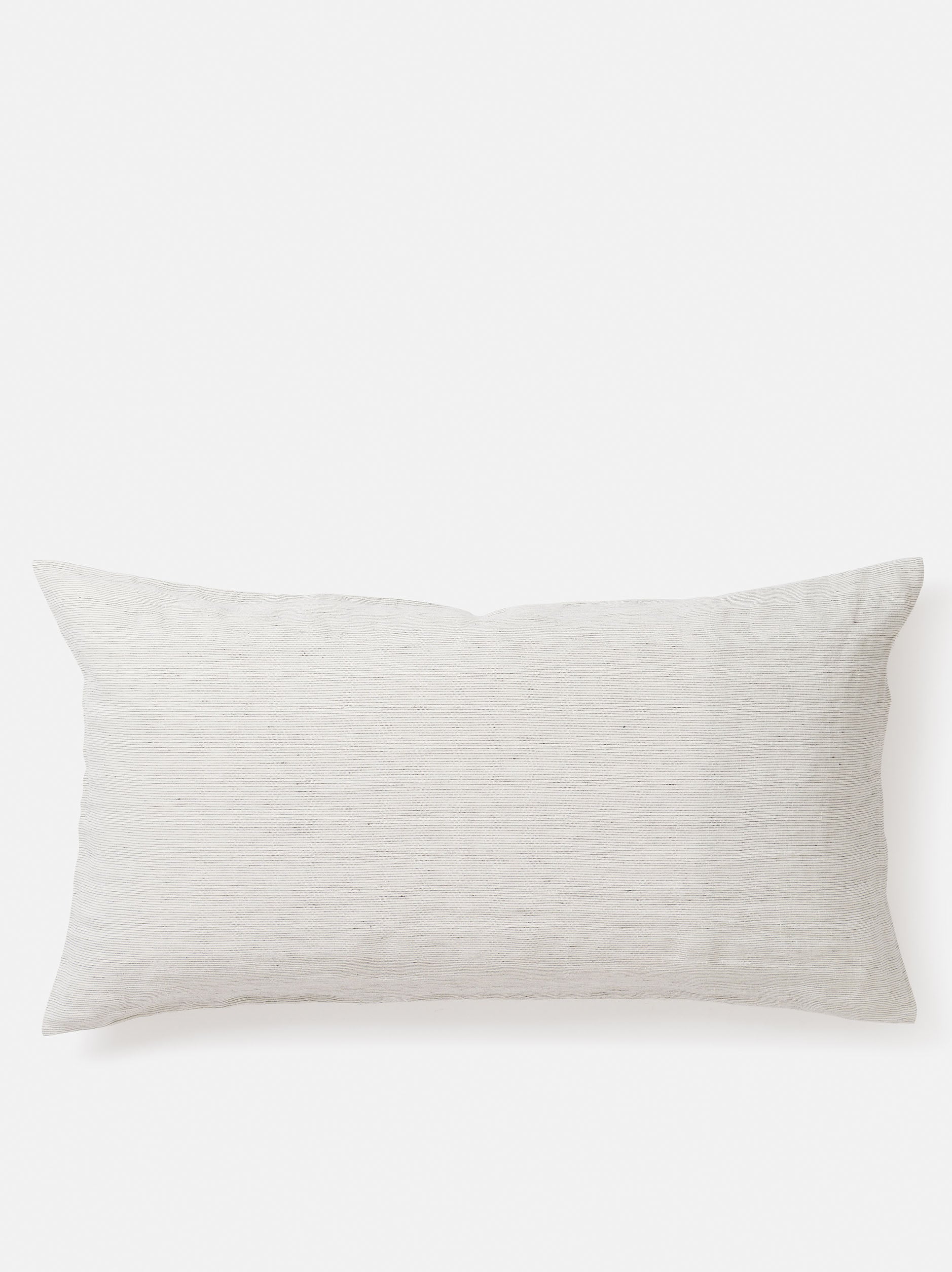 Pinstripe Linen Lodge Pillowcase PR Pepper/Chalk / Lodge Pillowcase Pair