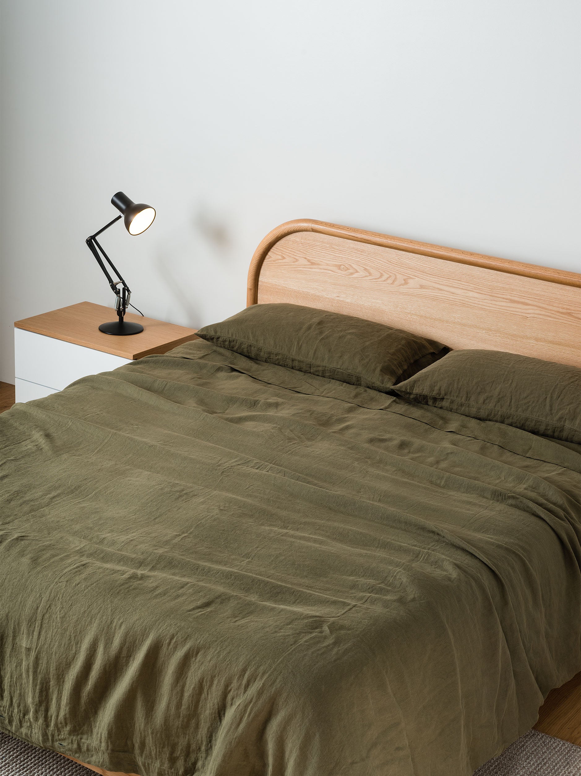 Ivy Linen Duvet Cover Ivy / King Single/Double