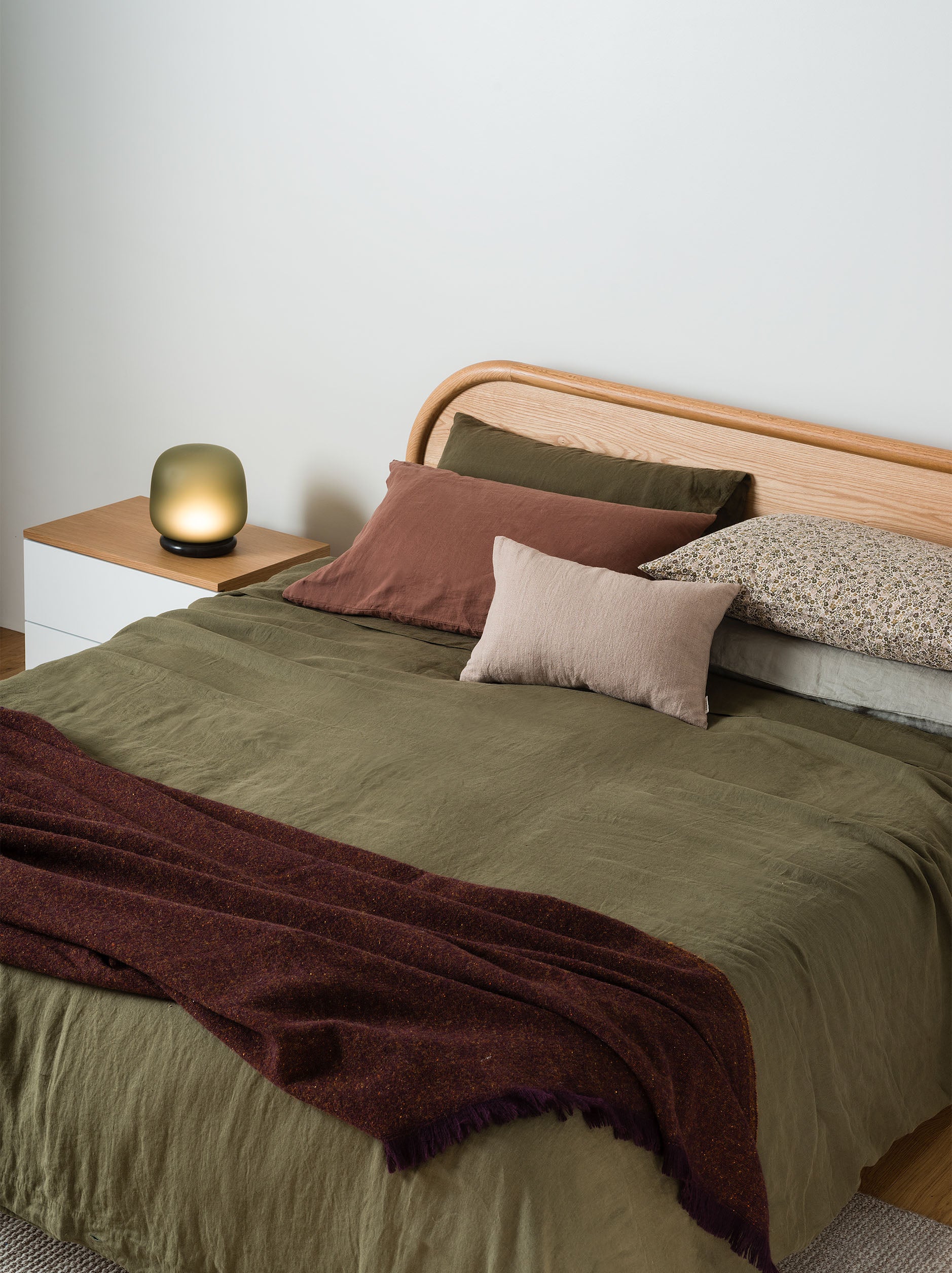 Ivy Linen Duvet Cover Ivy / Queen
