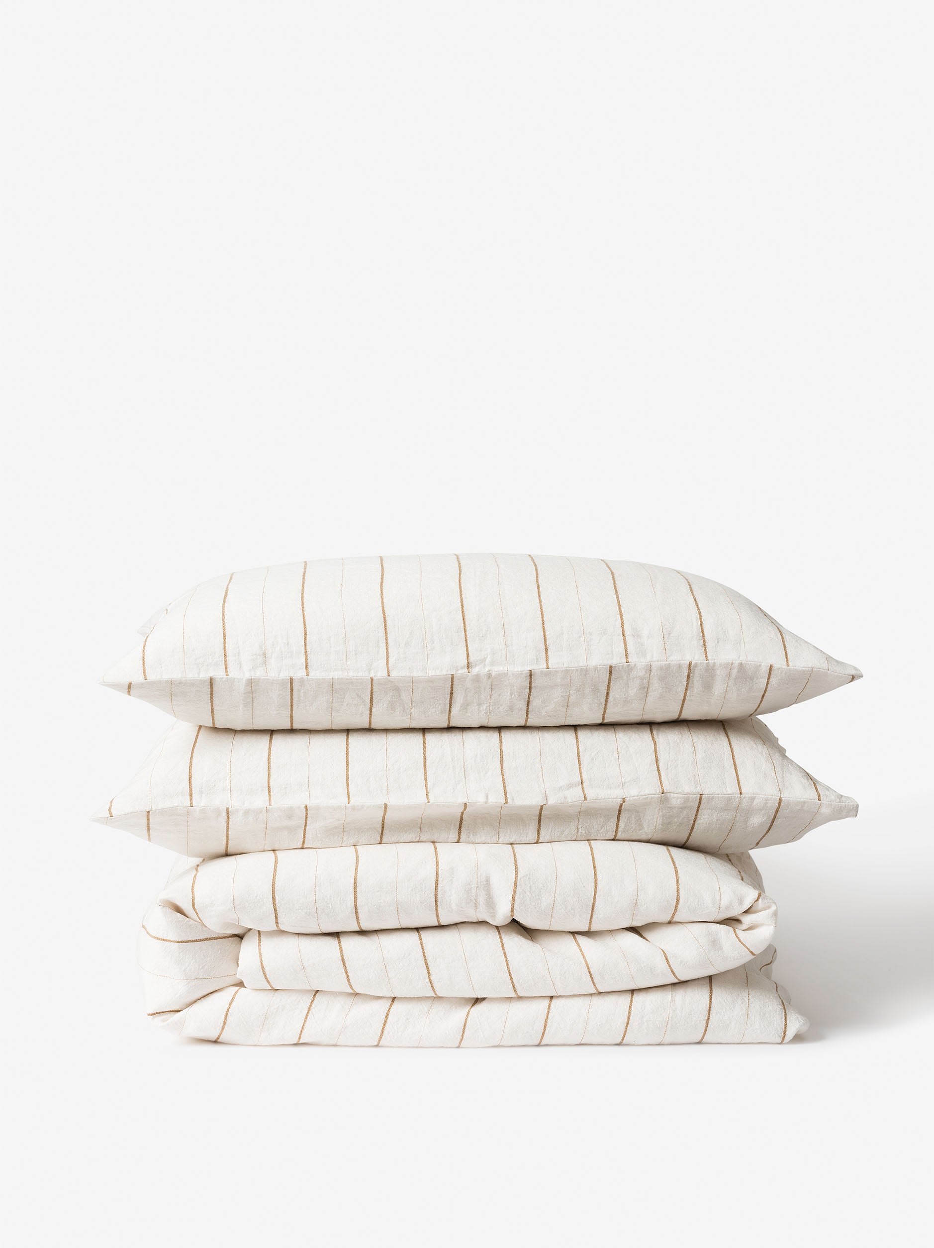 Monday Linen Duvet Cover Chalk/Miso / King Single/Double