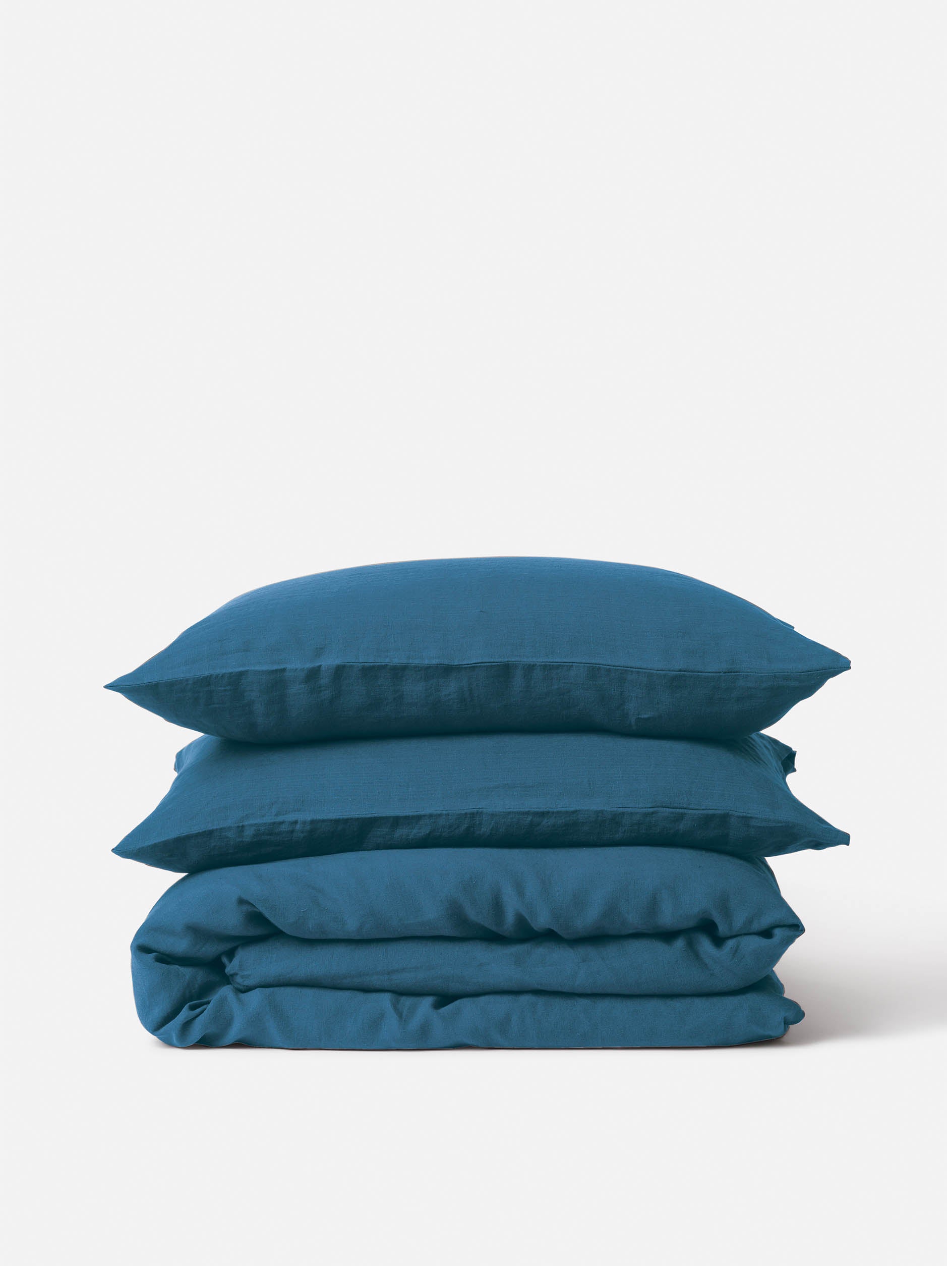 Sea Linen Duvet Cover Sea / King Single/Double