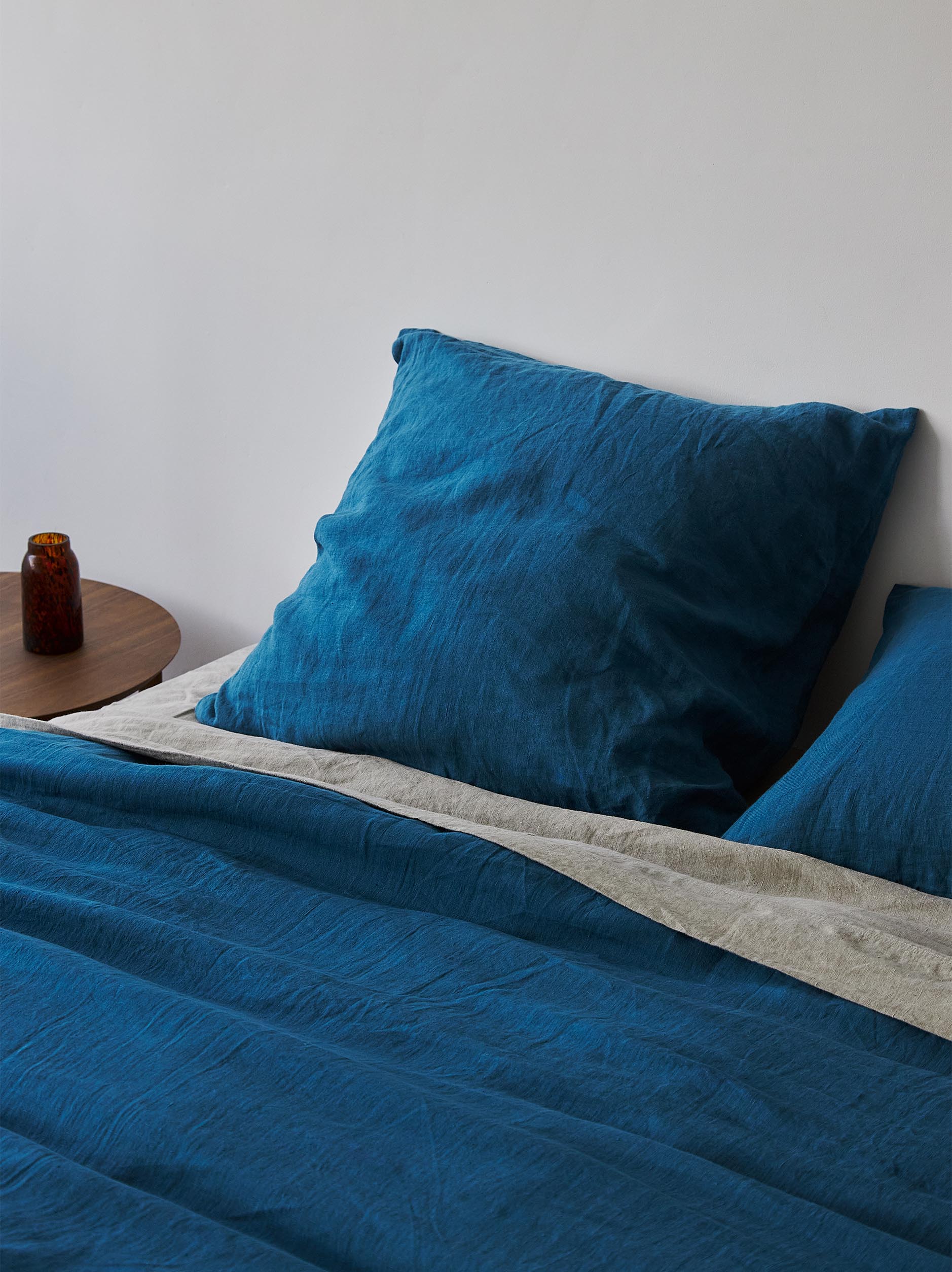 Sea Linen Duvet Cover Sea / King