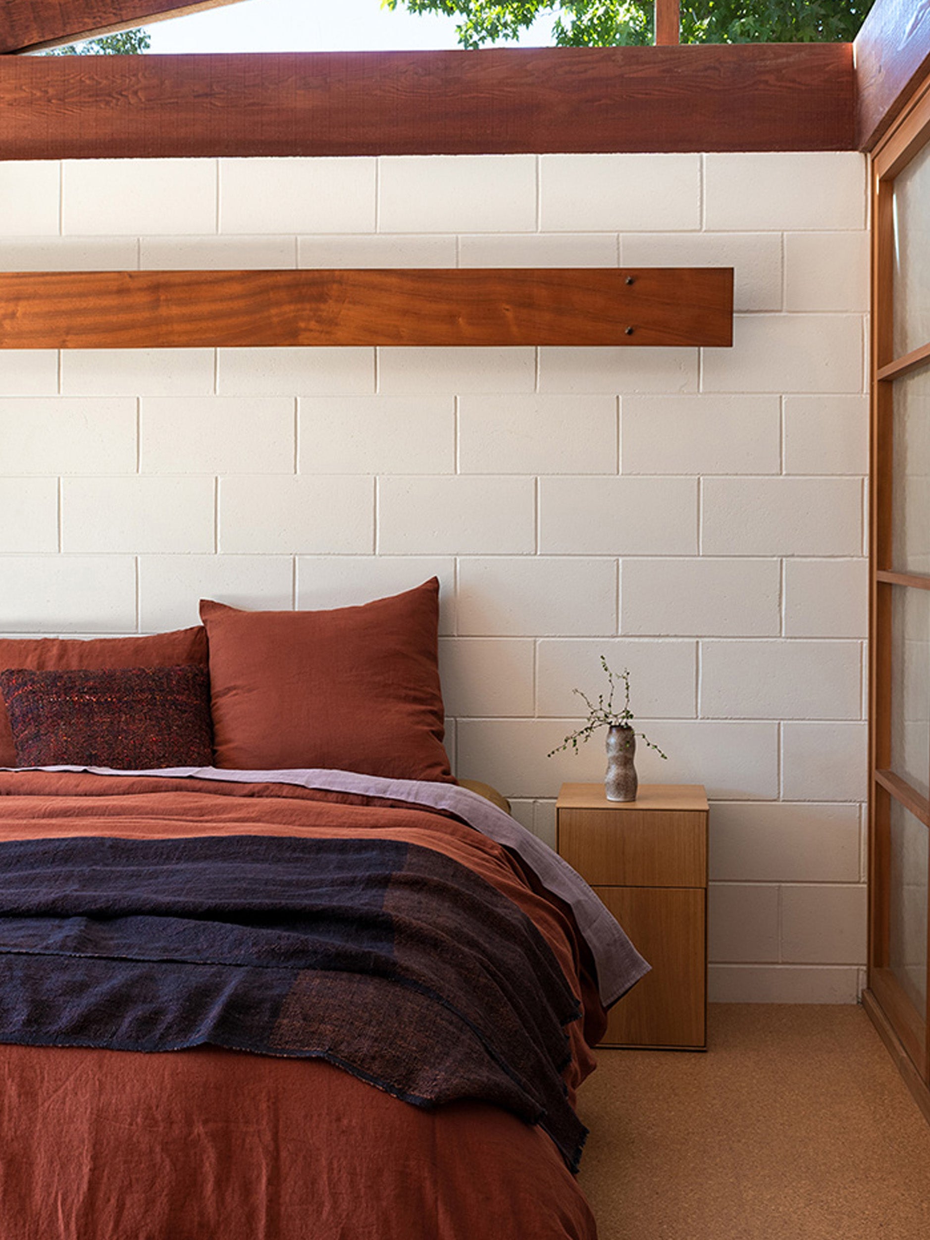 Brick Linen Duvet Cover Brick / Super King