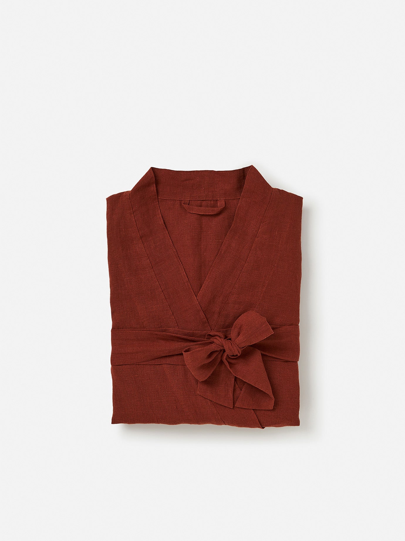 Brick Linen Robe Brick / Small/Medium