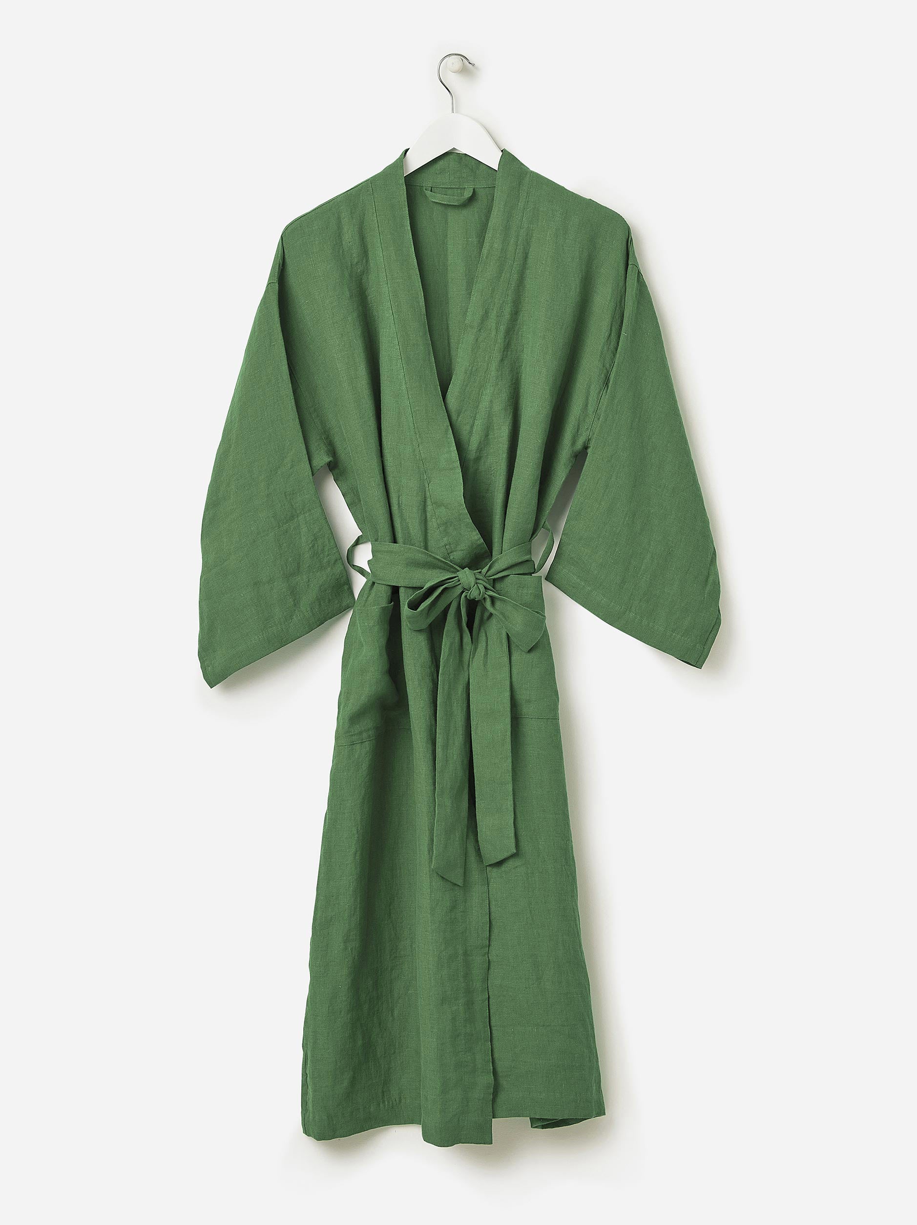 Spearmint Linen Robe Spearmint / Large