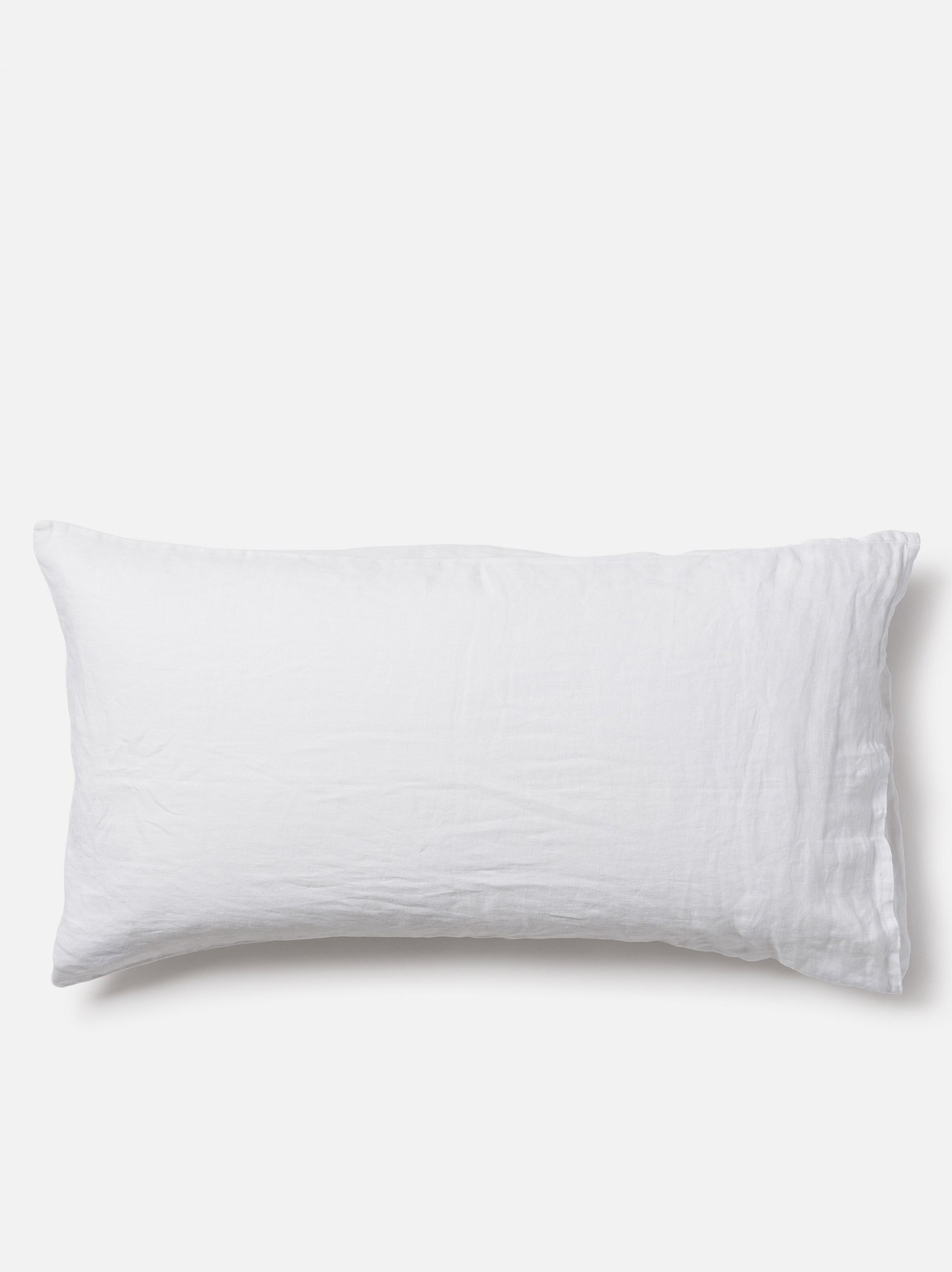 White Linen Lodge Pillowcase PR White / Lodge Pillowcase Pair