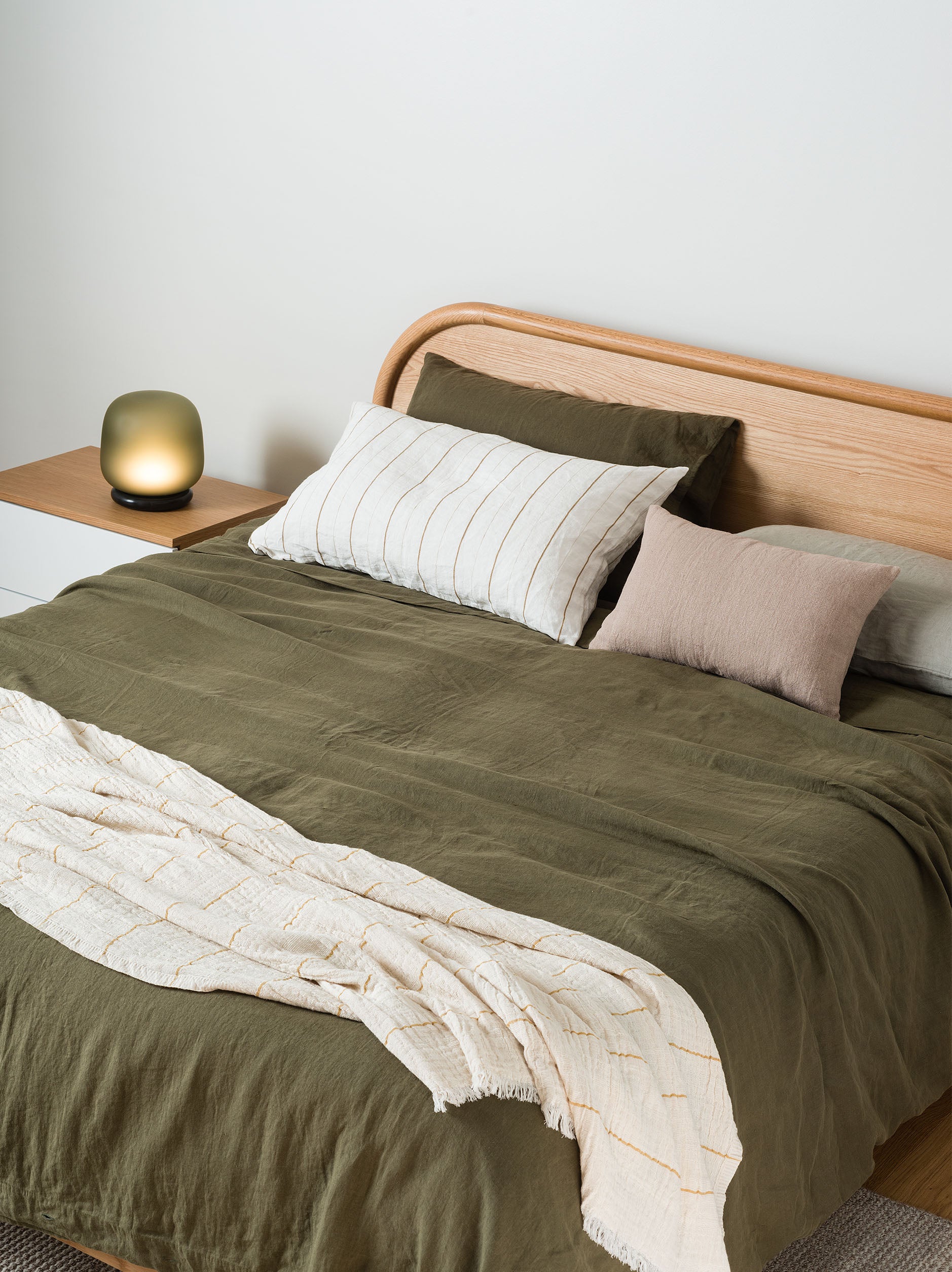 Ivy Linen Duvet Cover Ivy / King
