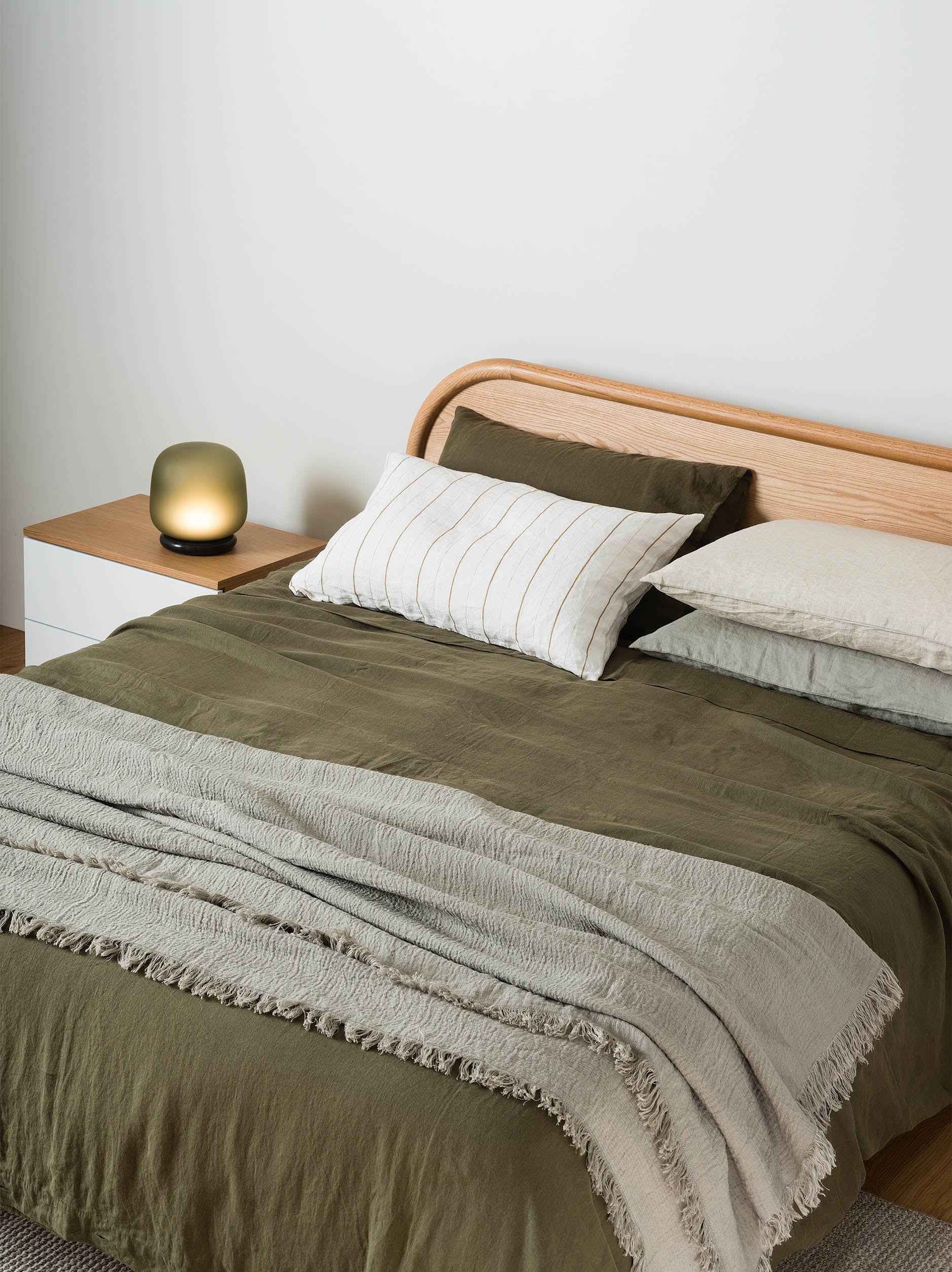 Ivy Linen Duvet Cover Ivy / Super King