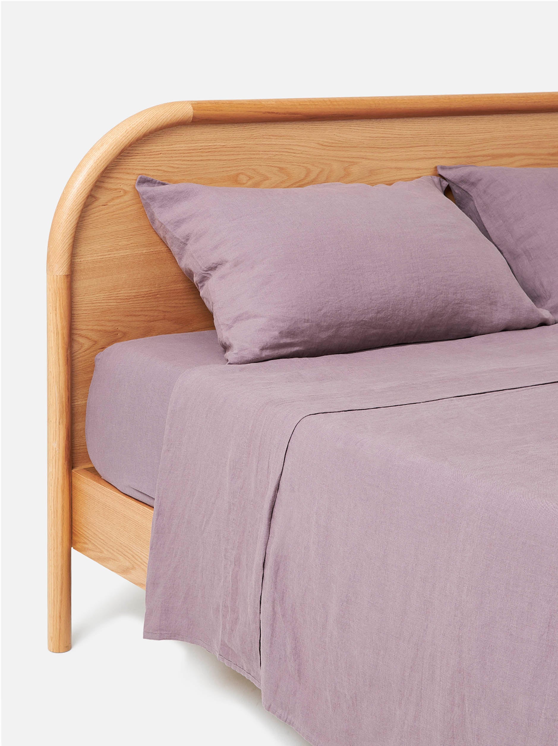 Lupin Linen Fitted Sheet Lupin / King