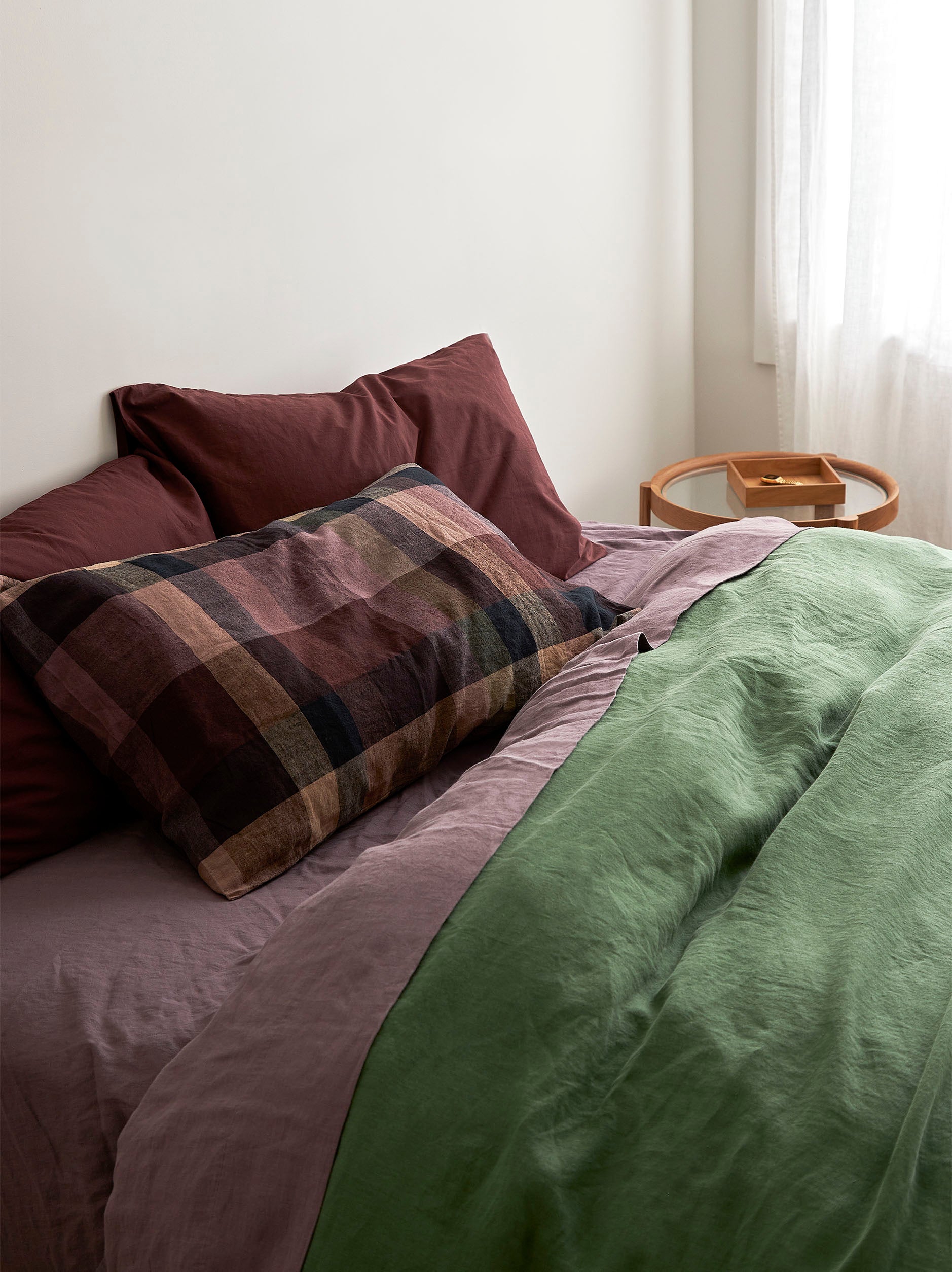Lupin Linen Flat Sheet Lupin / King