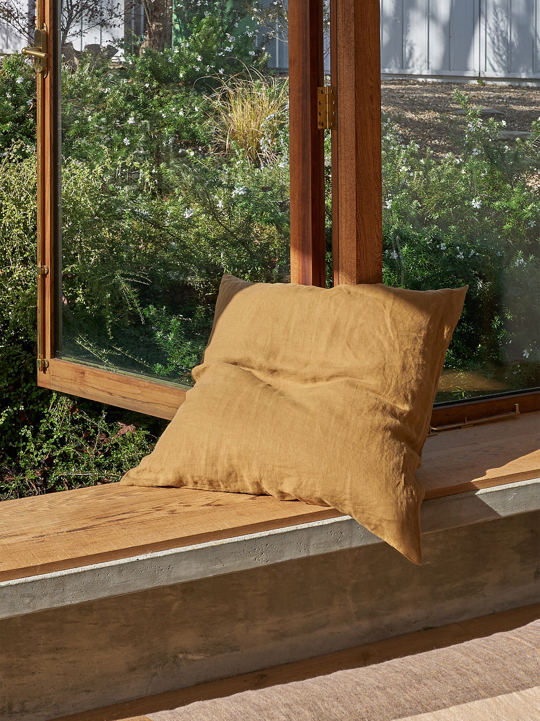 Ochre Linen Euro Pillowcase Ochre / Euro Pillowcase