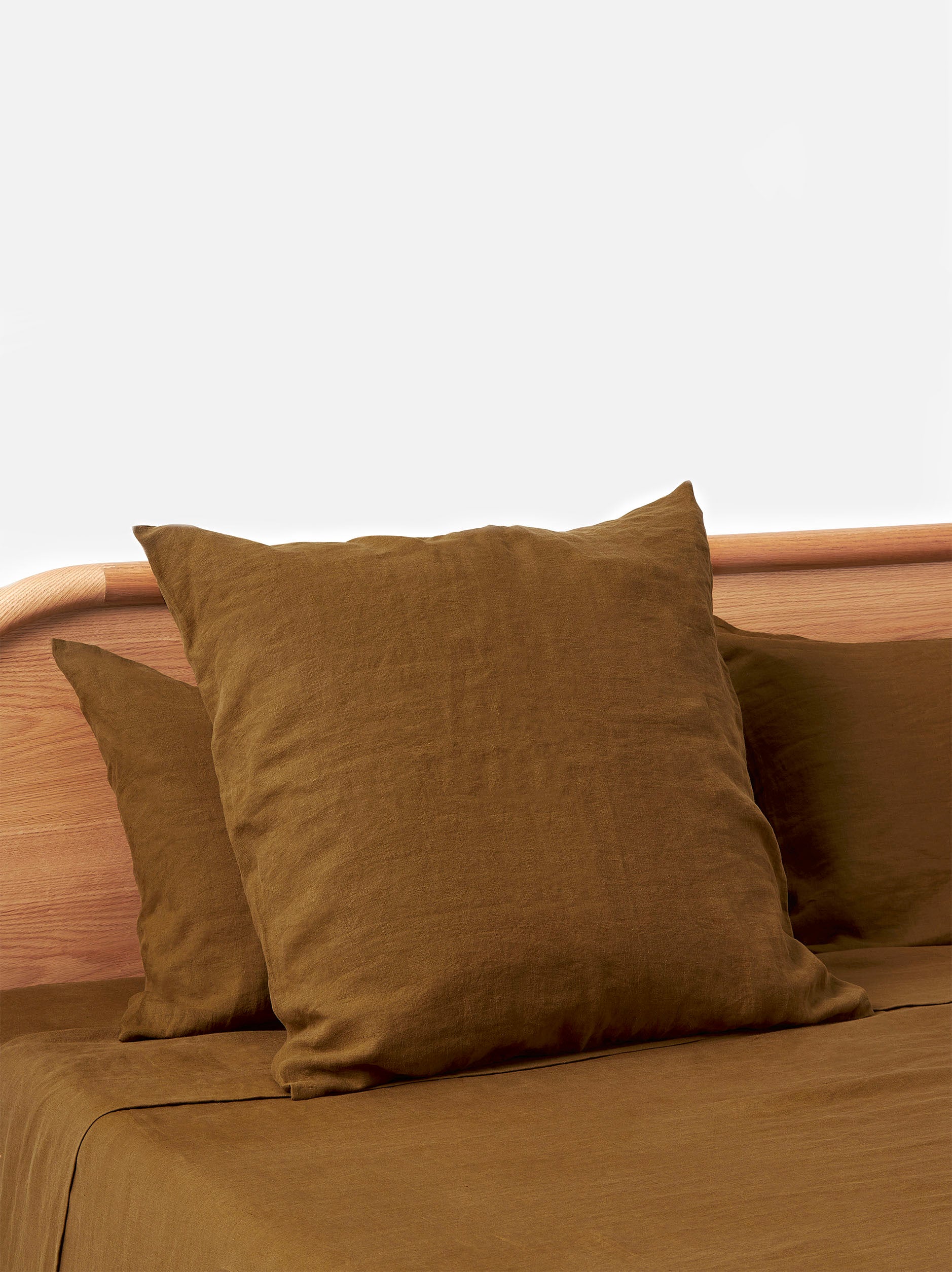Ochre Linen Euro Pillowcase Ochre / Euro Pillowcase