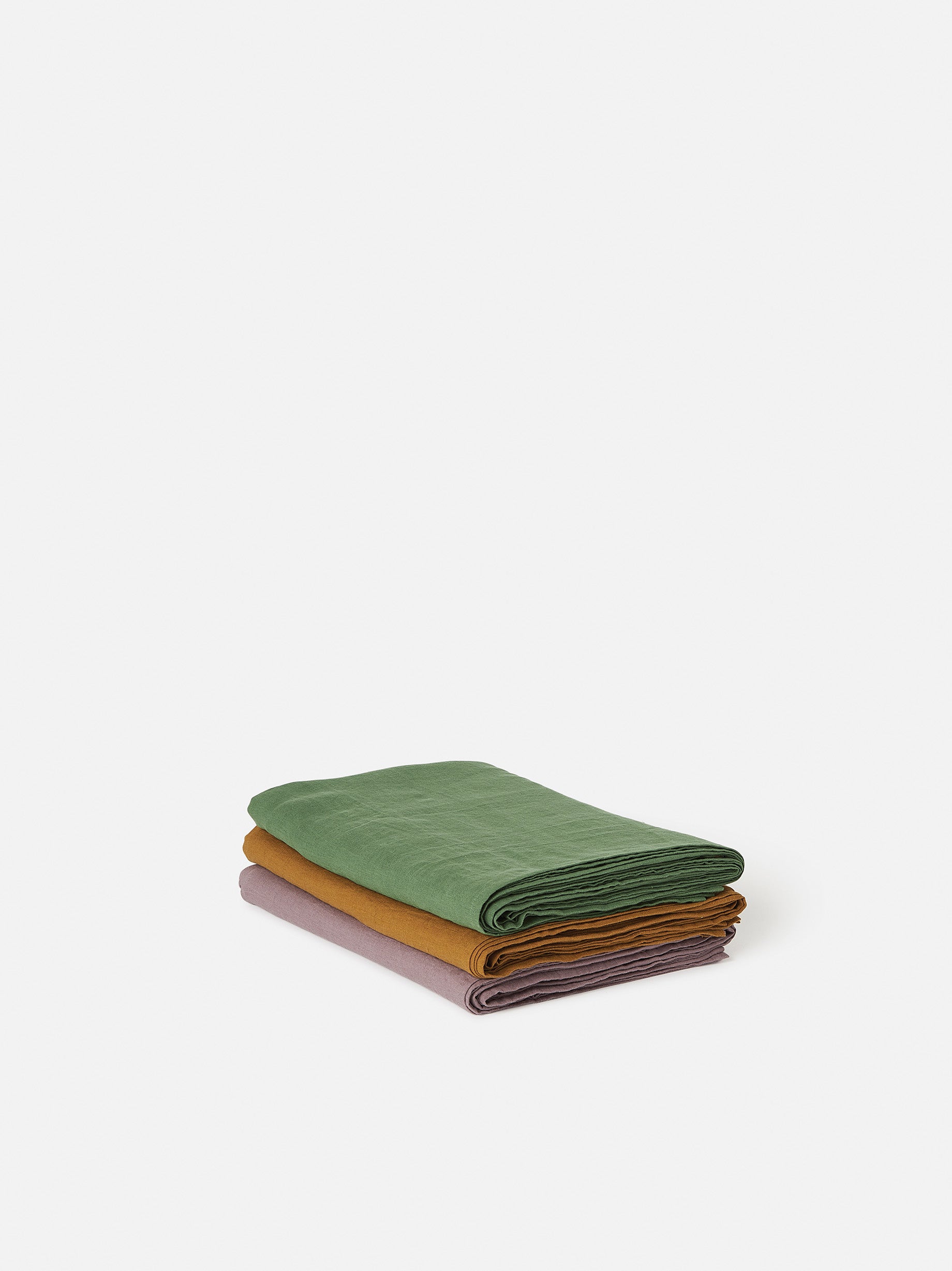 Ochre Linen Tablecloth Ochre / 155x270cm