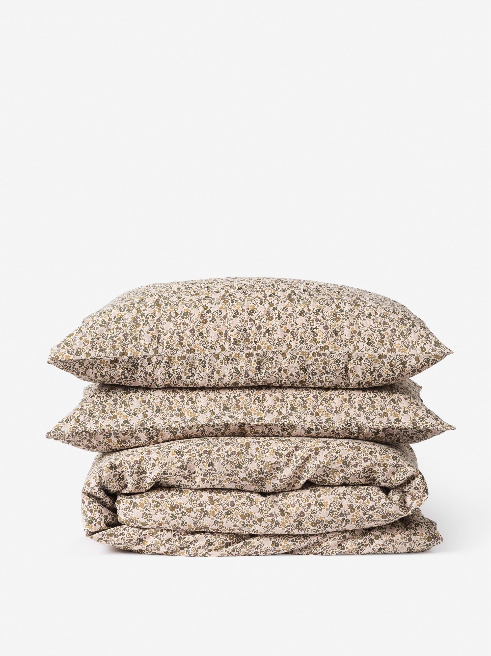 Wildflower Linen Duvet Cover Ivy/Multi / Super King