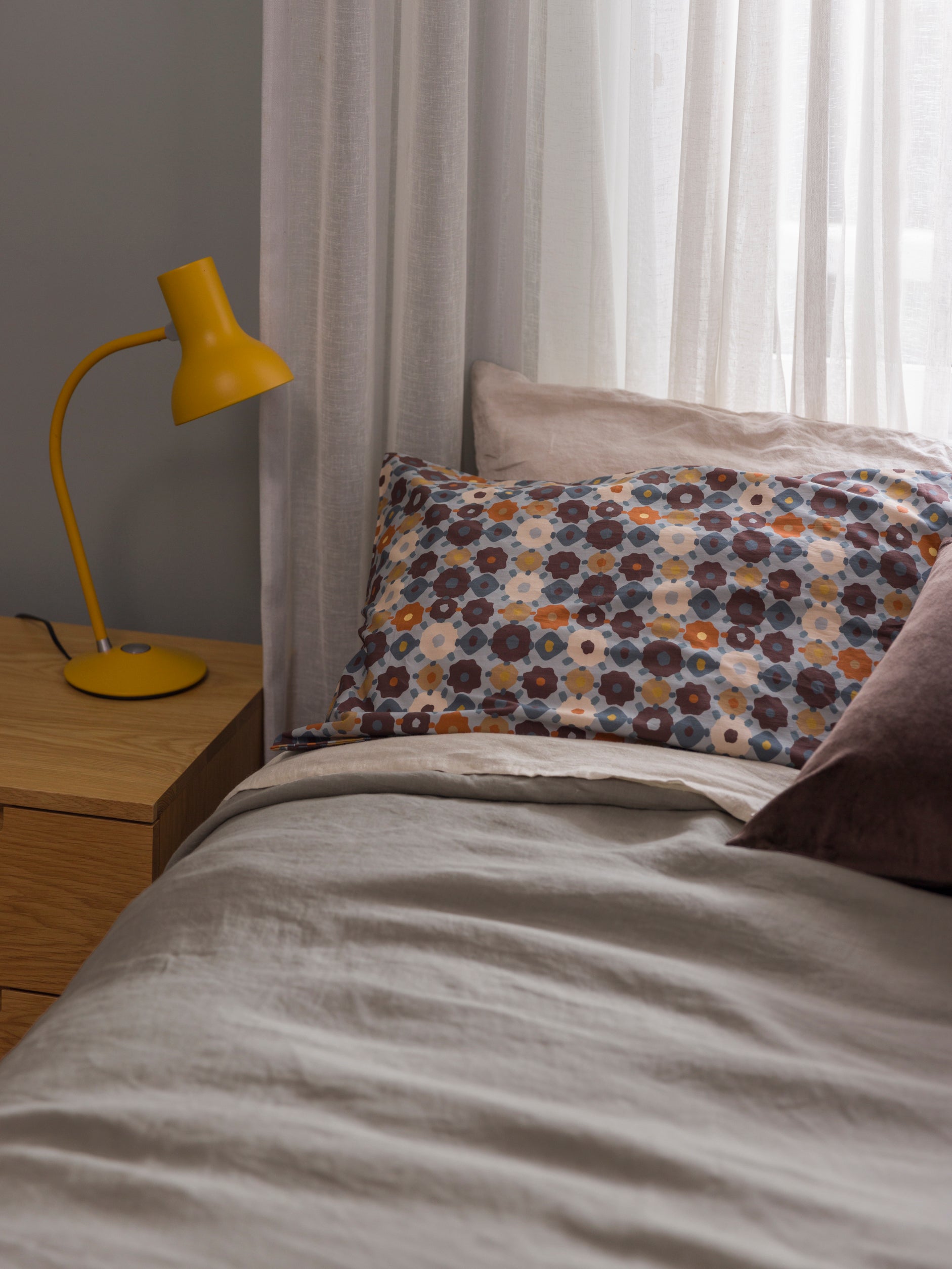 Lisbon Pillowcase Pair Cloud/Multi / Pillowcase Pair