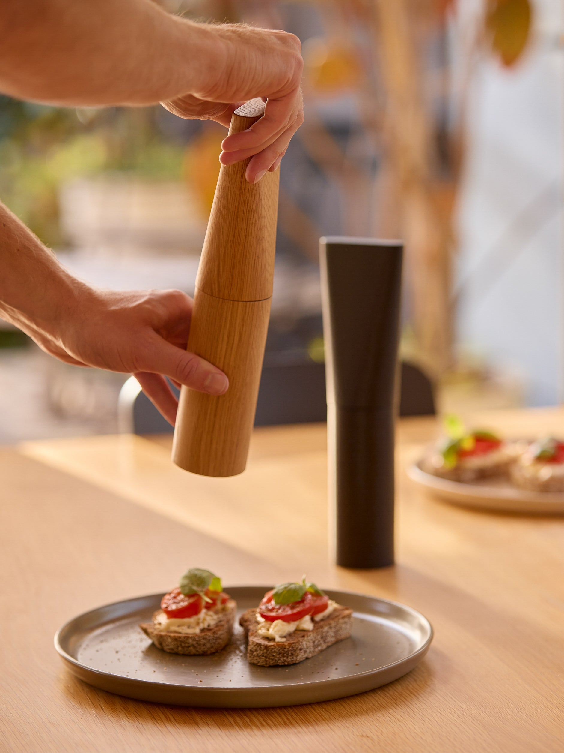 Pinch Salt / Pepper Mill Oak / One Size