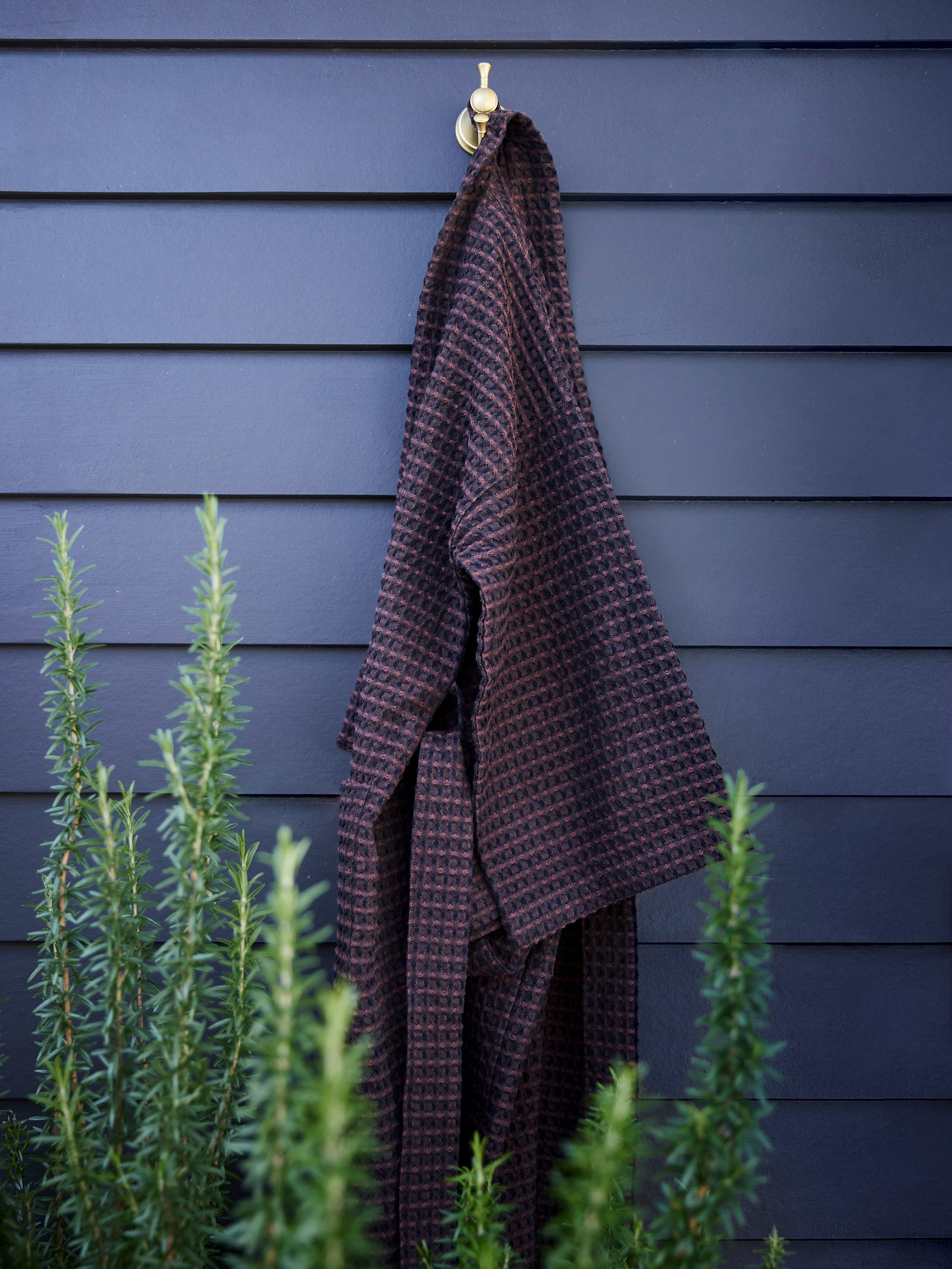 Aalto Mens Robe Midnight/Mahogany / Small/Medium