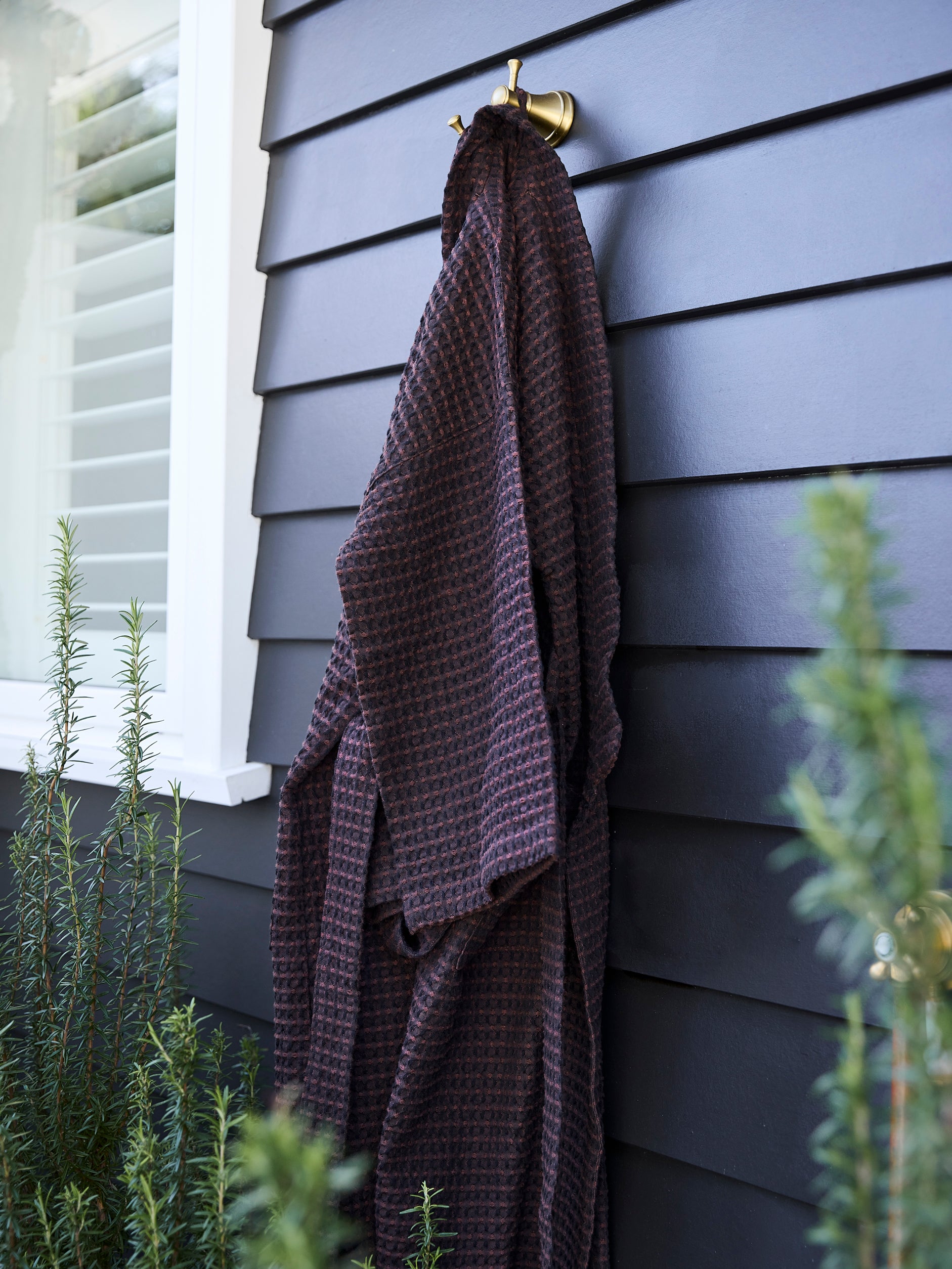 Aalto Womens Robe Midnight/Mahogany / Large