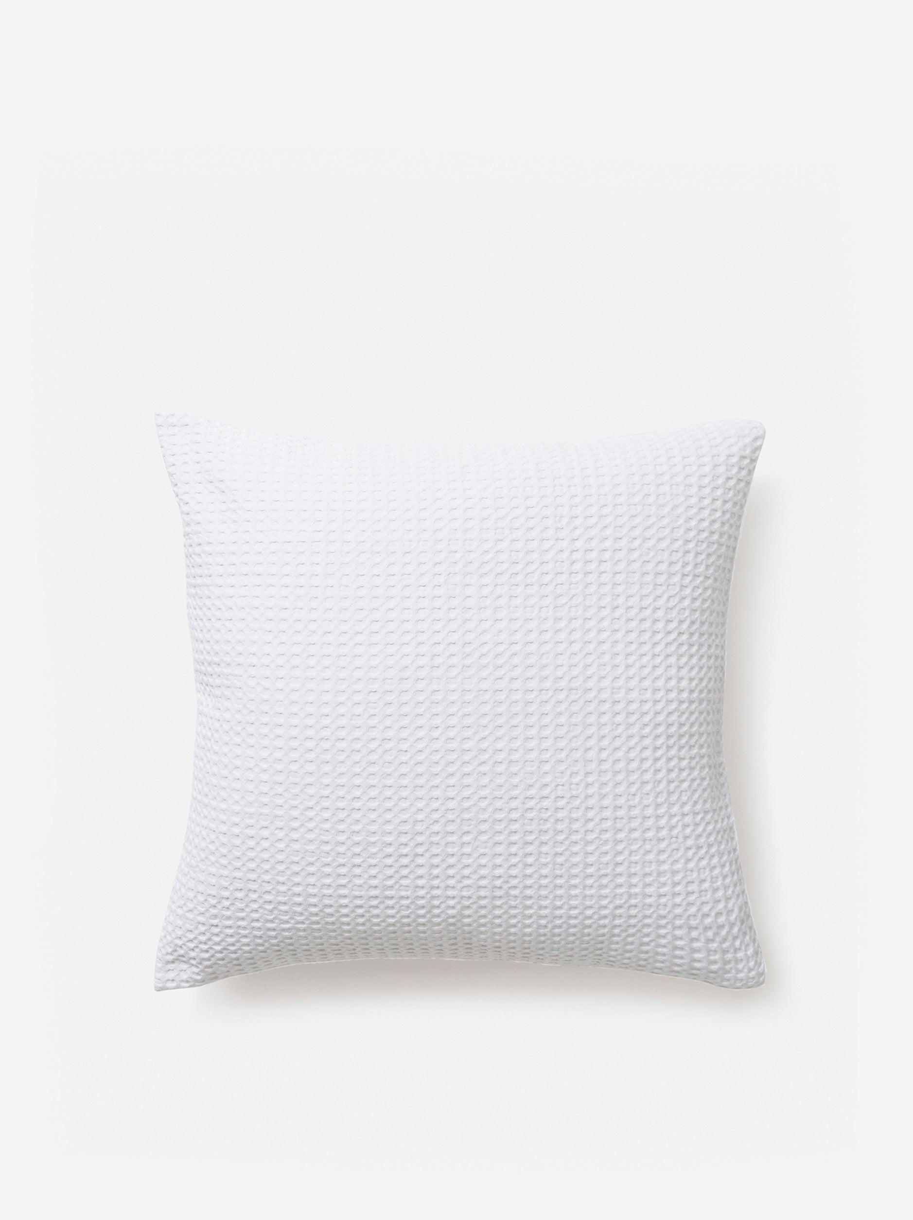 Waffle Organic Cotton Euro Pillowcase White / Euro Pillowcase