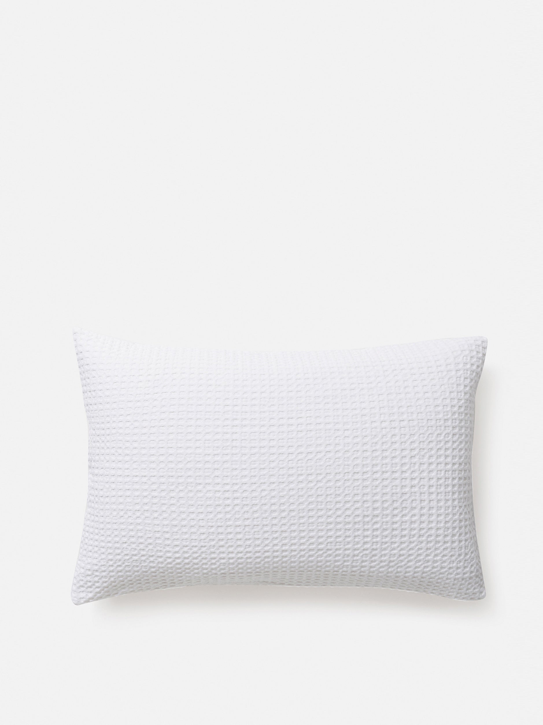Waffle Organic Cotton Pillowcase PR White / Pillowcase Pair
