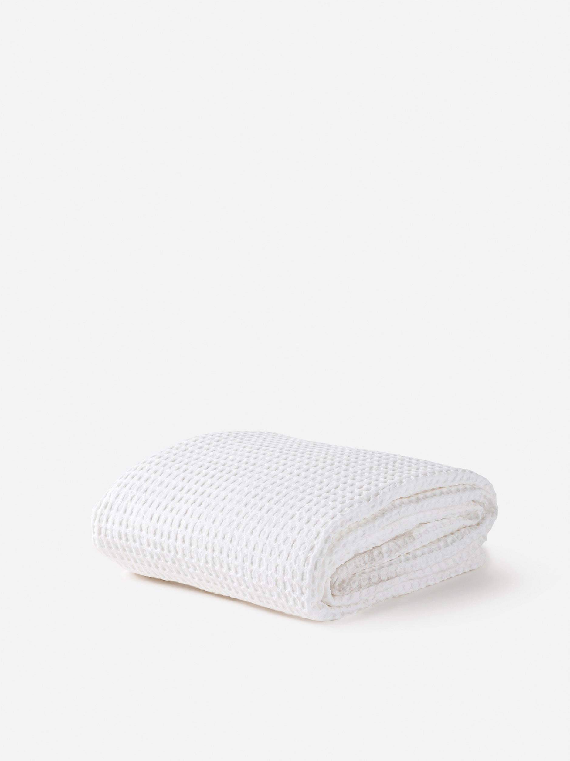 Waffle Organic Cotton Bedspread White / Queen