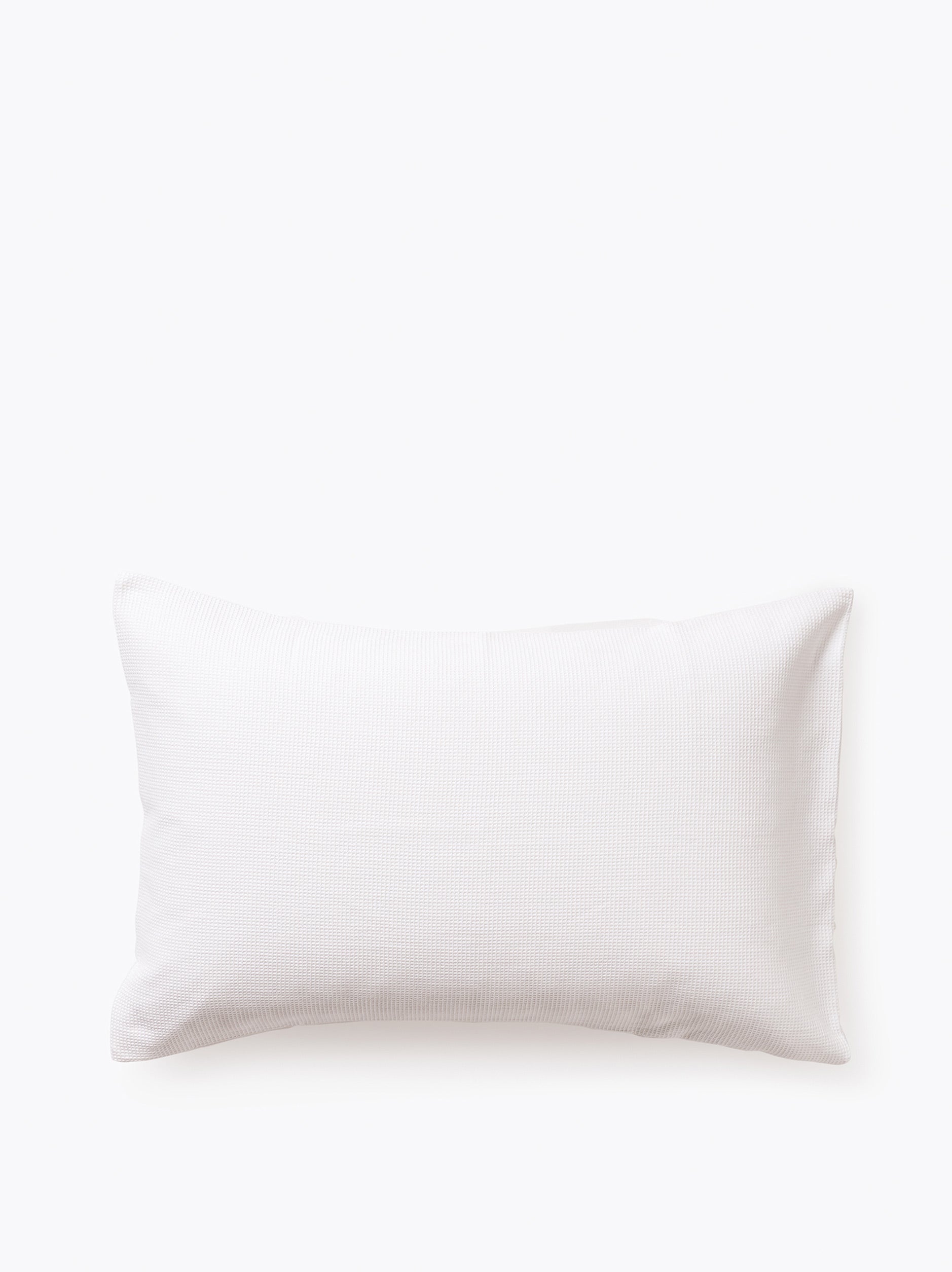 Mini Waffle Organic Cotton Pillowcase PR White / Pillowcase Pair