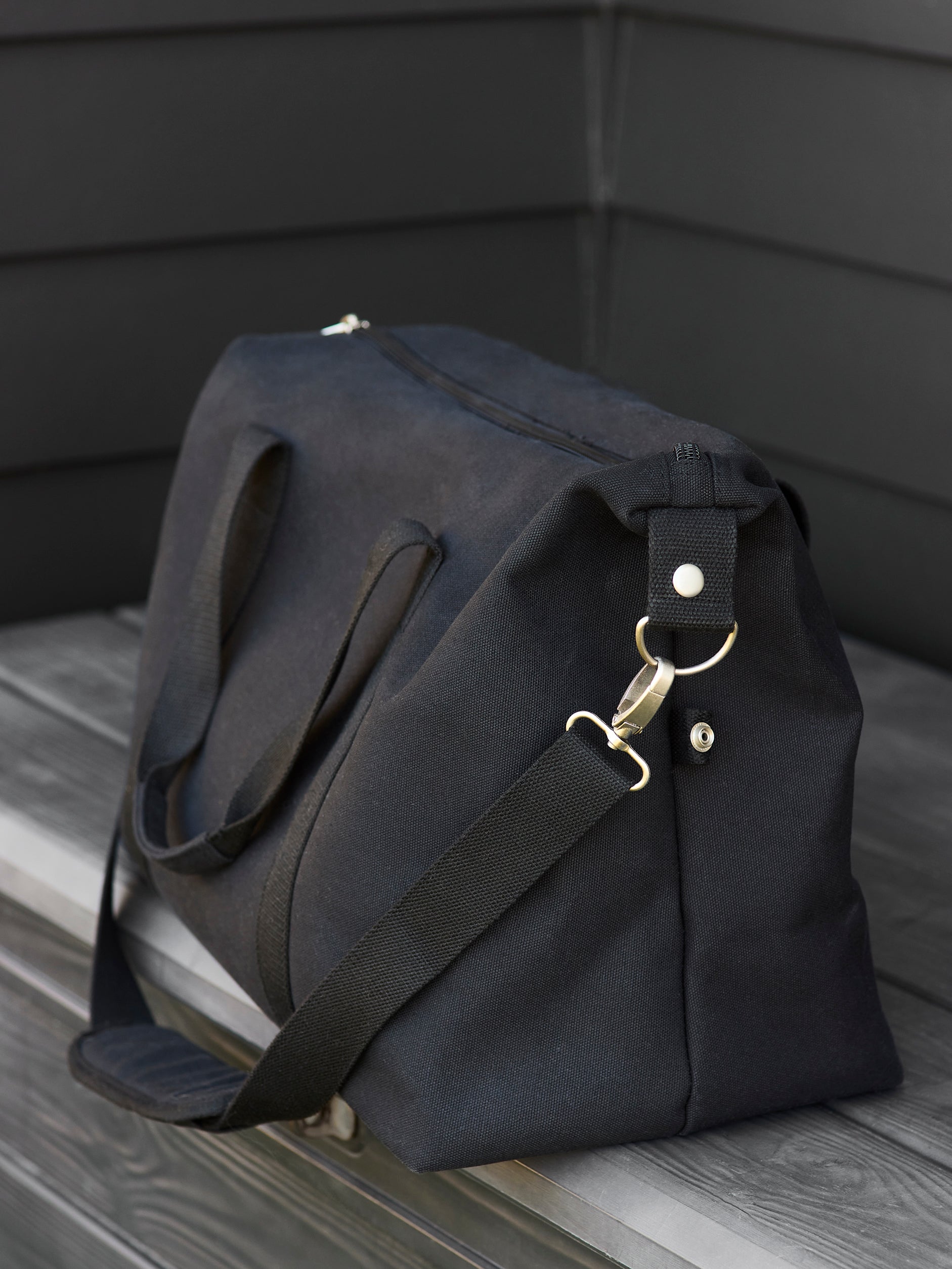Canvas Weekender Bag Black / One Size
