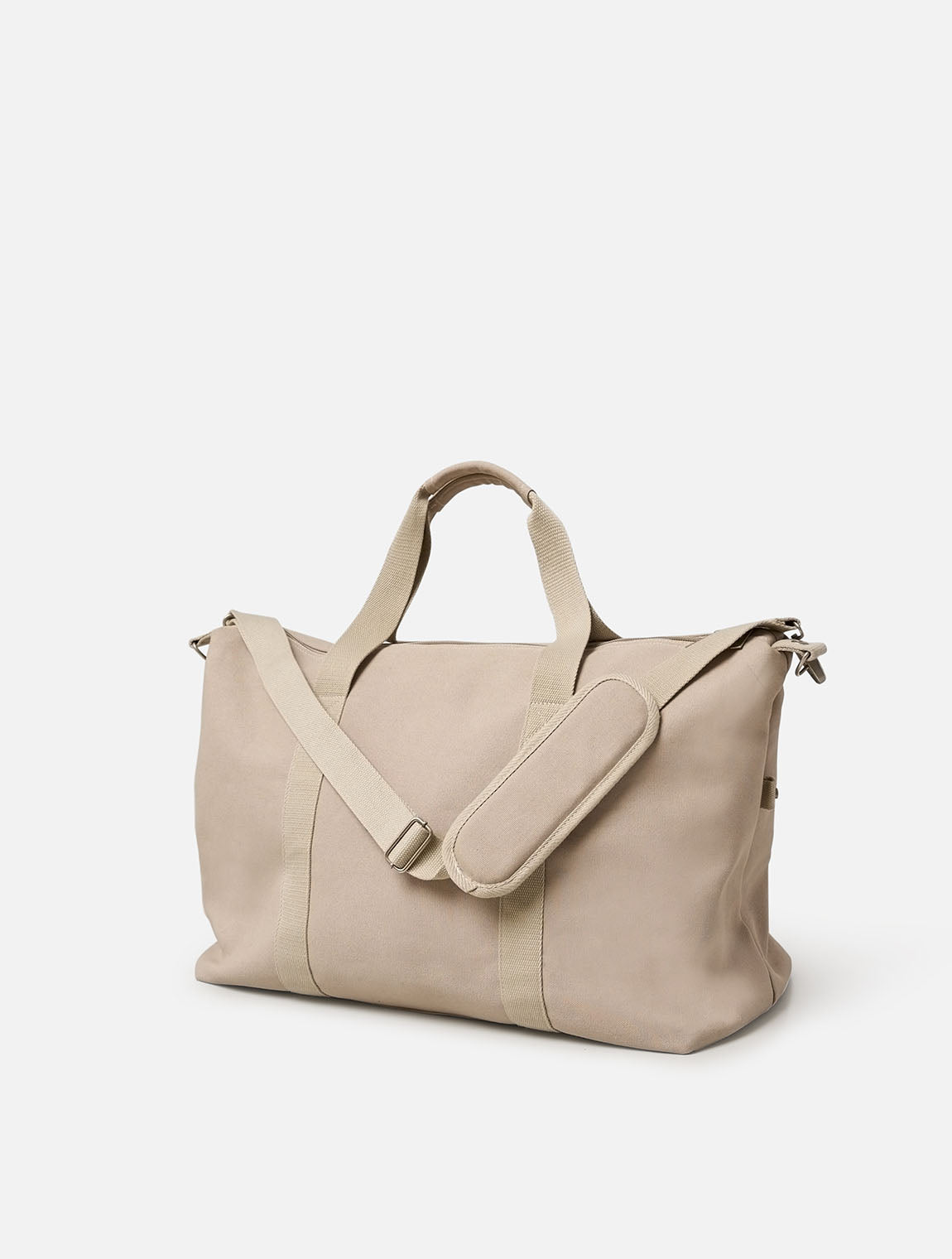 Canvas Weekender Bag Beige / One Size