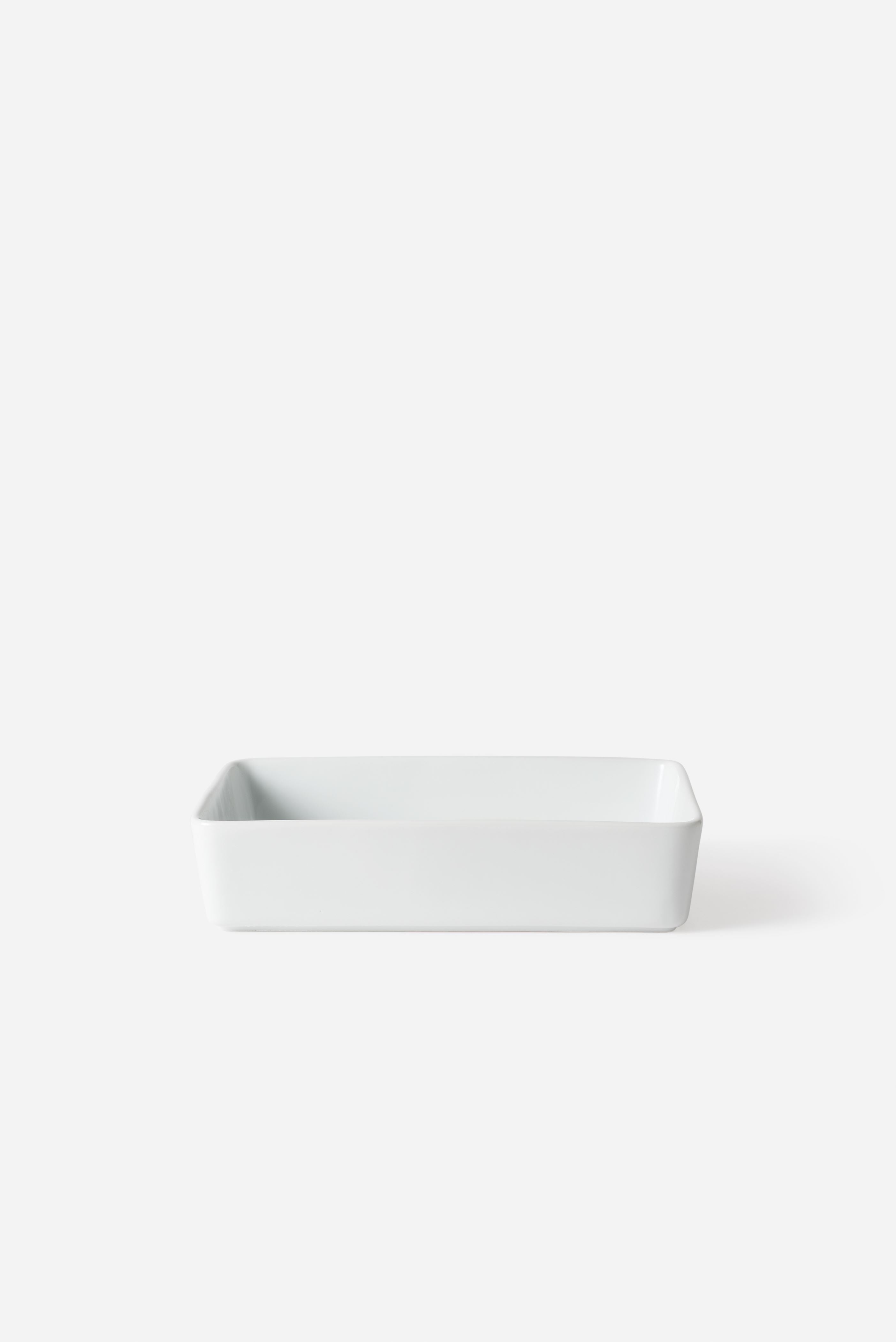 Porcelain Rectangular Dish White / Large